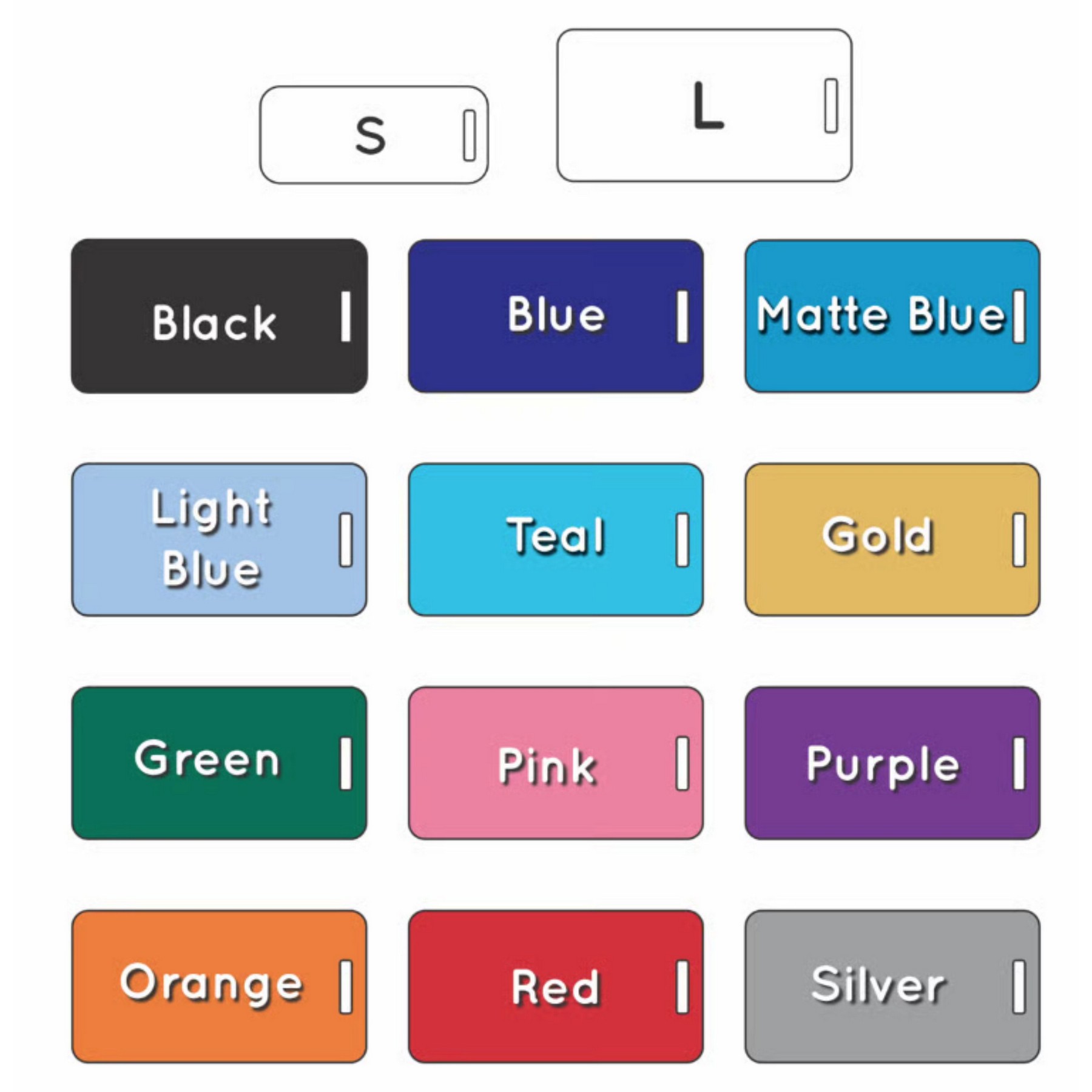 Luggage Aluminum Tag - 100% MADE IN THE USA