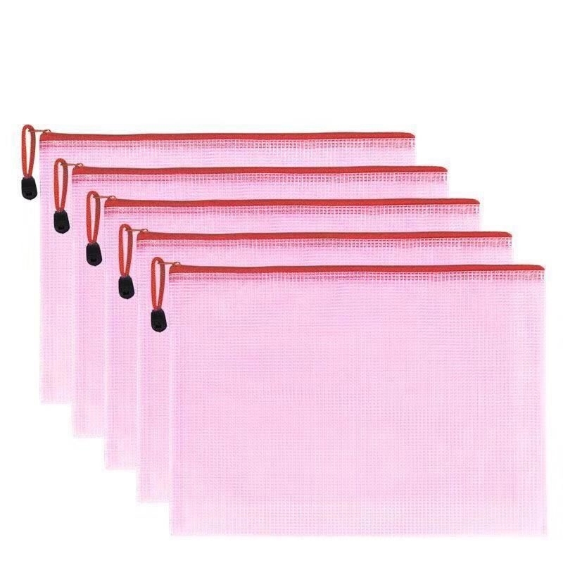 Zipper Pencil Pouch Plastic Zip File Bags 2