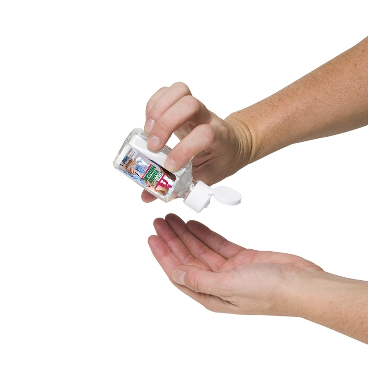 "Sanpal Mini SC" .5 oz Compact Hand Sanitizer Antibacterial Gel in Flip-Top Squeeze Bottle 2