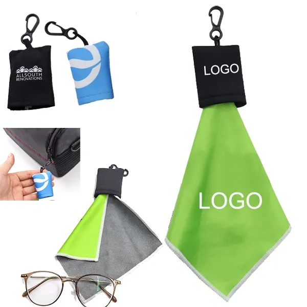 Custom Tech Cleaning Cloths with Pouch 4