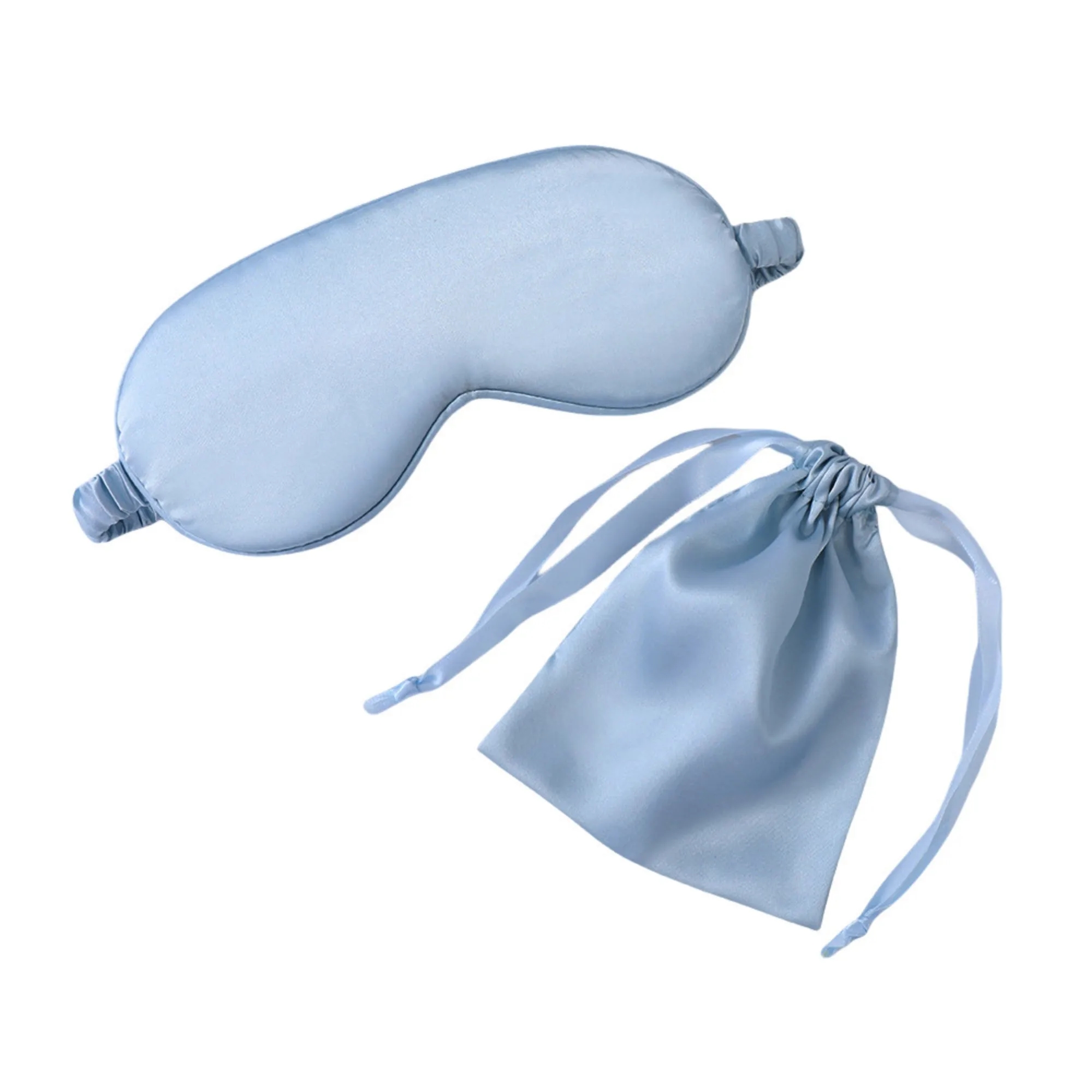 2 Piece Simulated Silk Eye Mask & Storage Bag Set 19