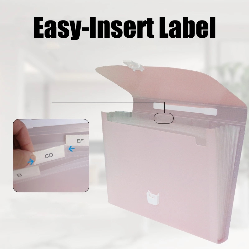 PP Plastic 7-Pocket Expanding A4-Size Portfolio File Folder 8