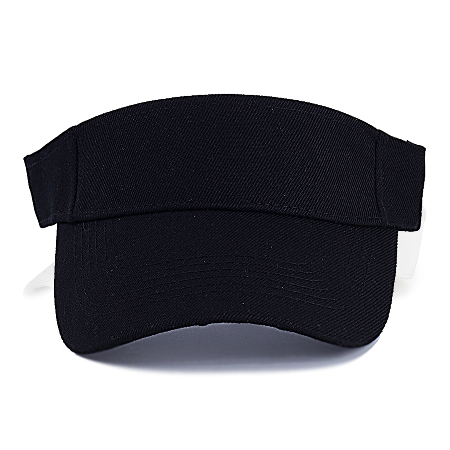 Kids' Stock Solid Color Polyester Visor - Sports Style 22
