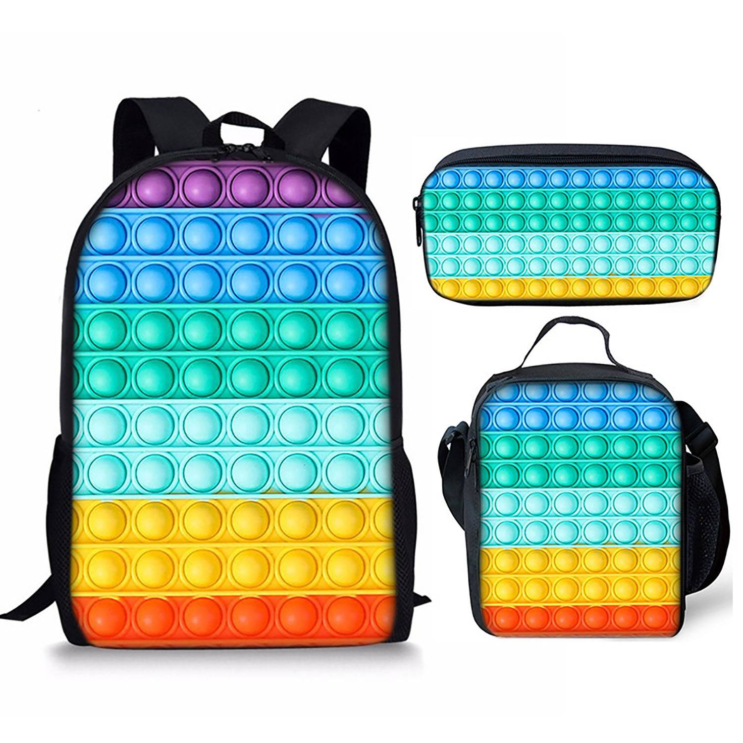 Kids Backpack Set w/ Lunch Bag&Pencil Case 8