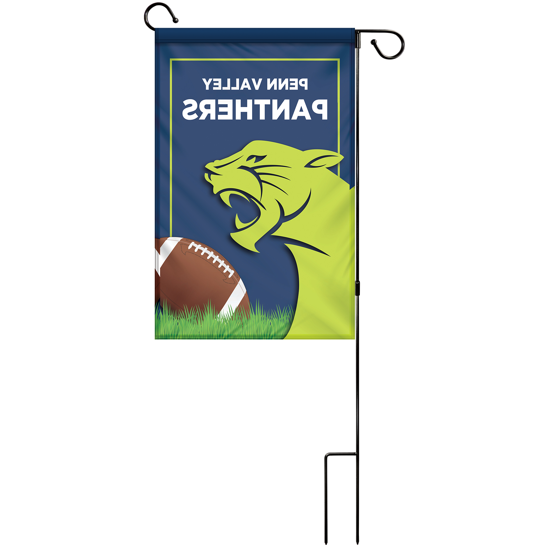 14" x 20" Custom Single Reverse Garden Banner with Hardware 11