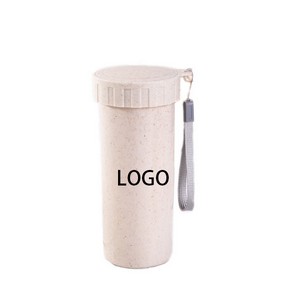 160Z Portable Wheat Straw Water Bottle 4
