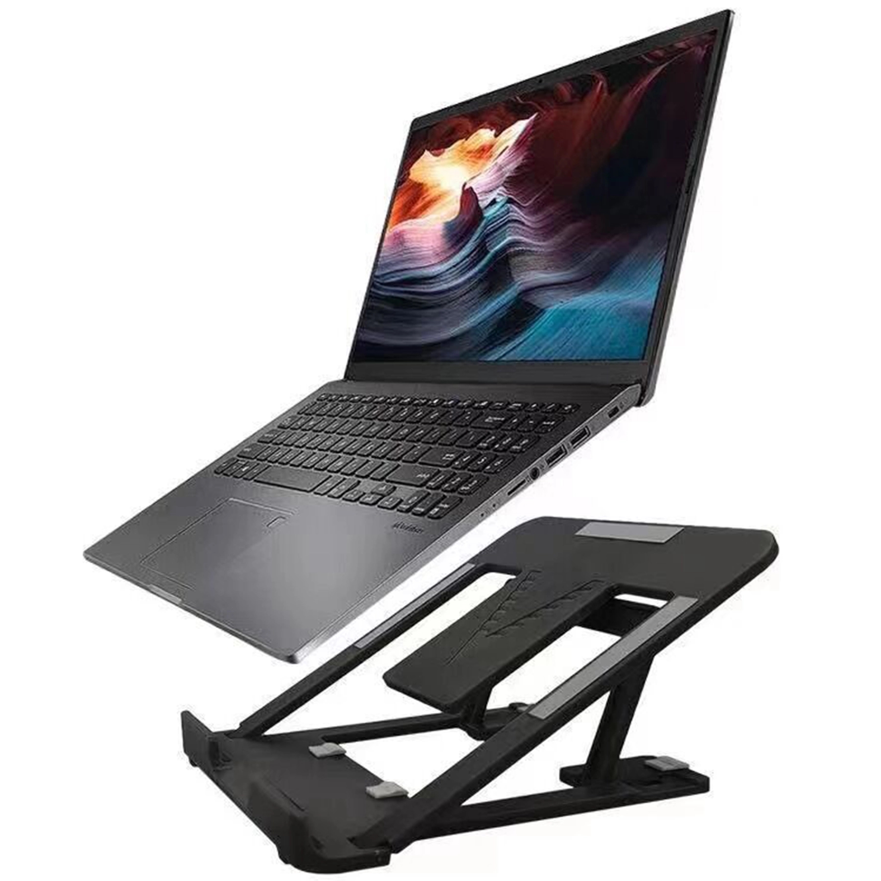 Foldable Laptop Phone Stand 1