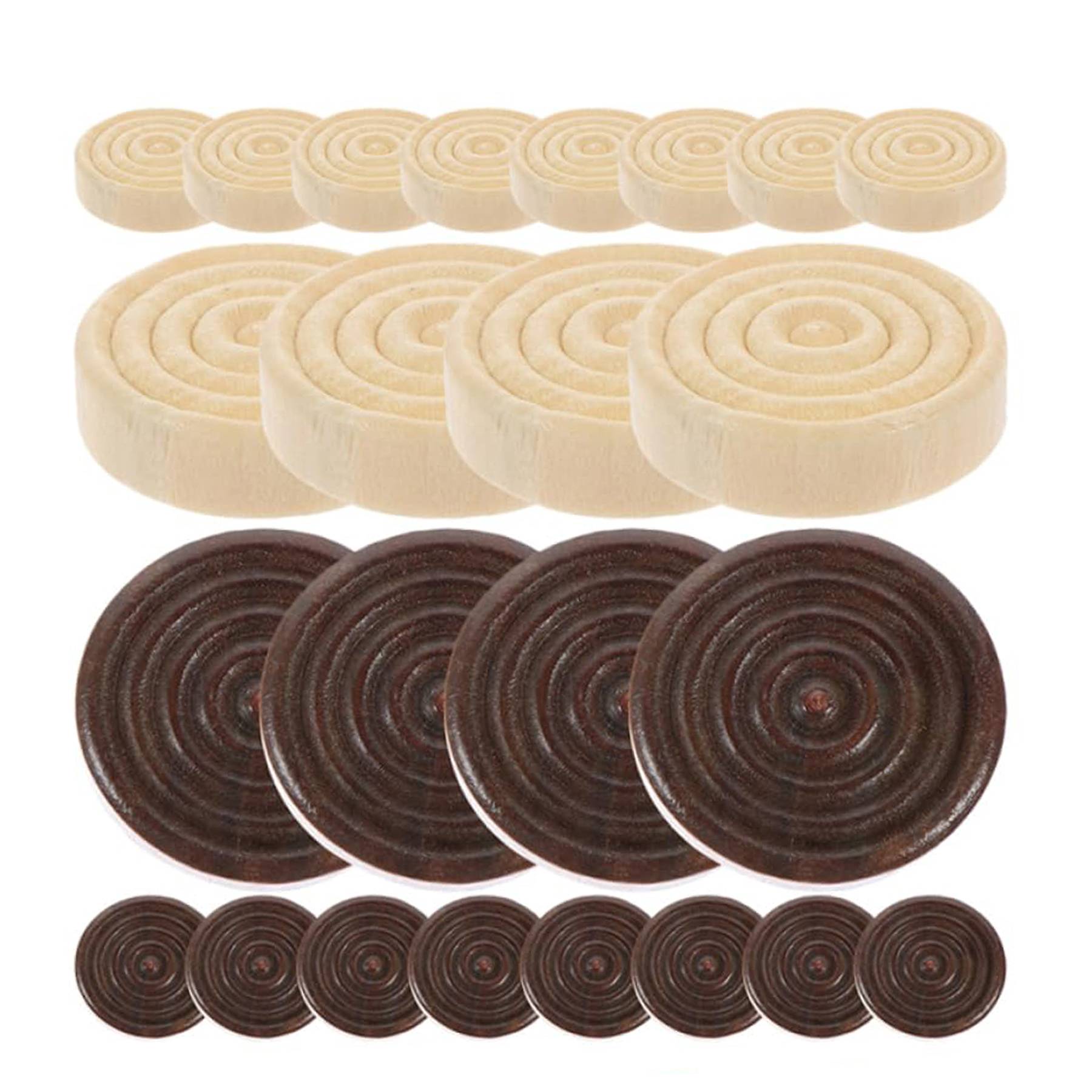 Solid Wooden Round Checkers Pieces Chess 3
