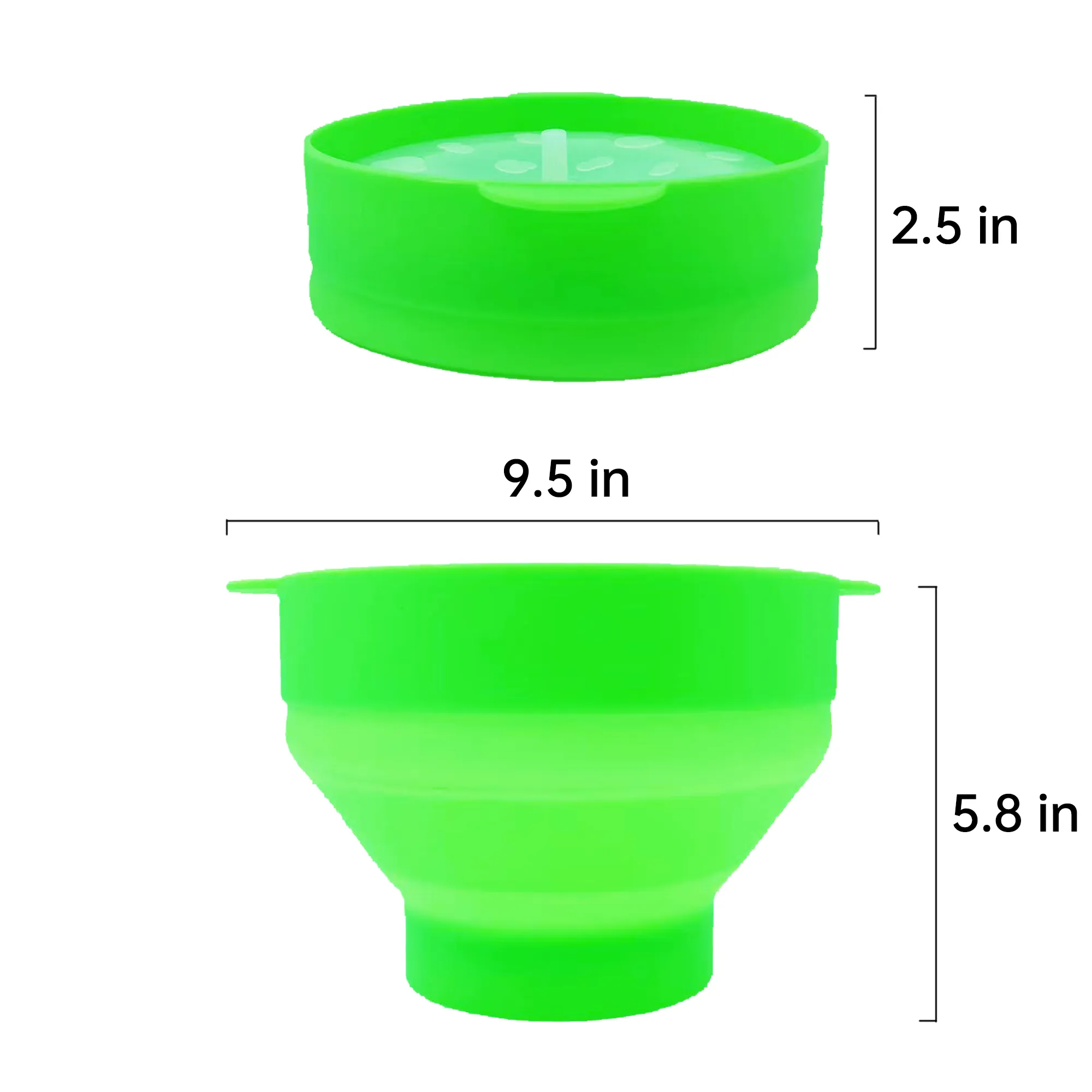 Innovative Collapsible Silicone Popcorn Bowl 2