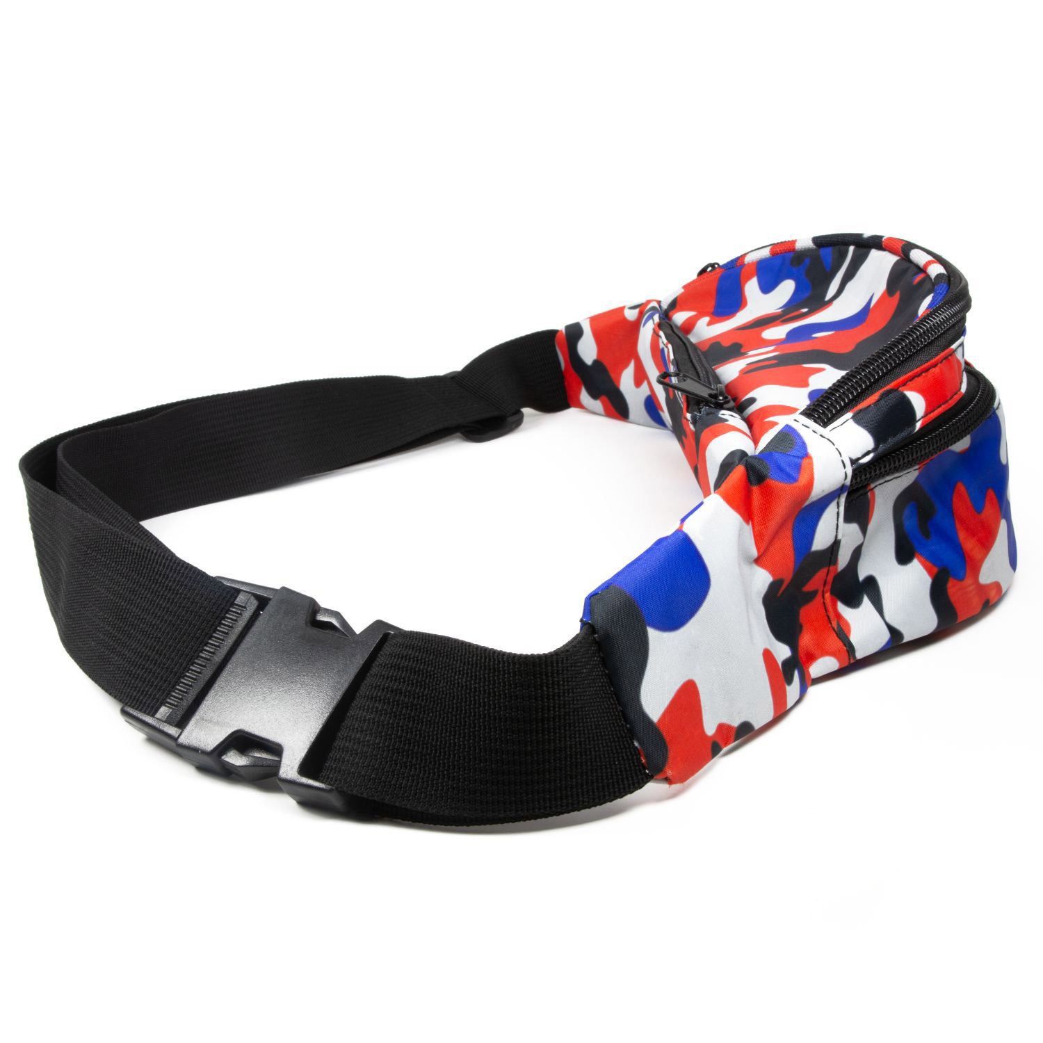 Premium Fanny Pack w/ Three Zippers Travel Waist Bag 3