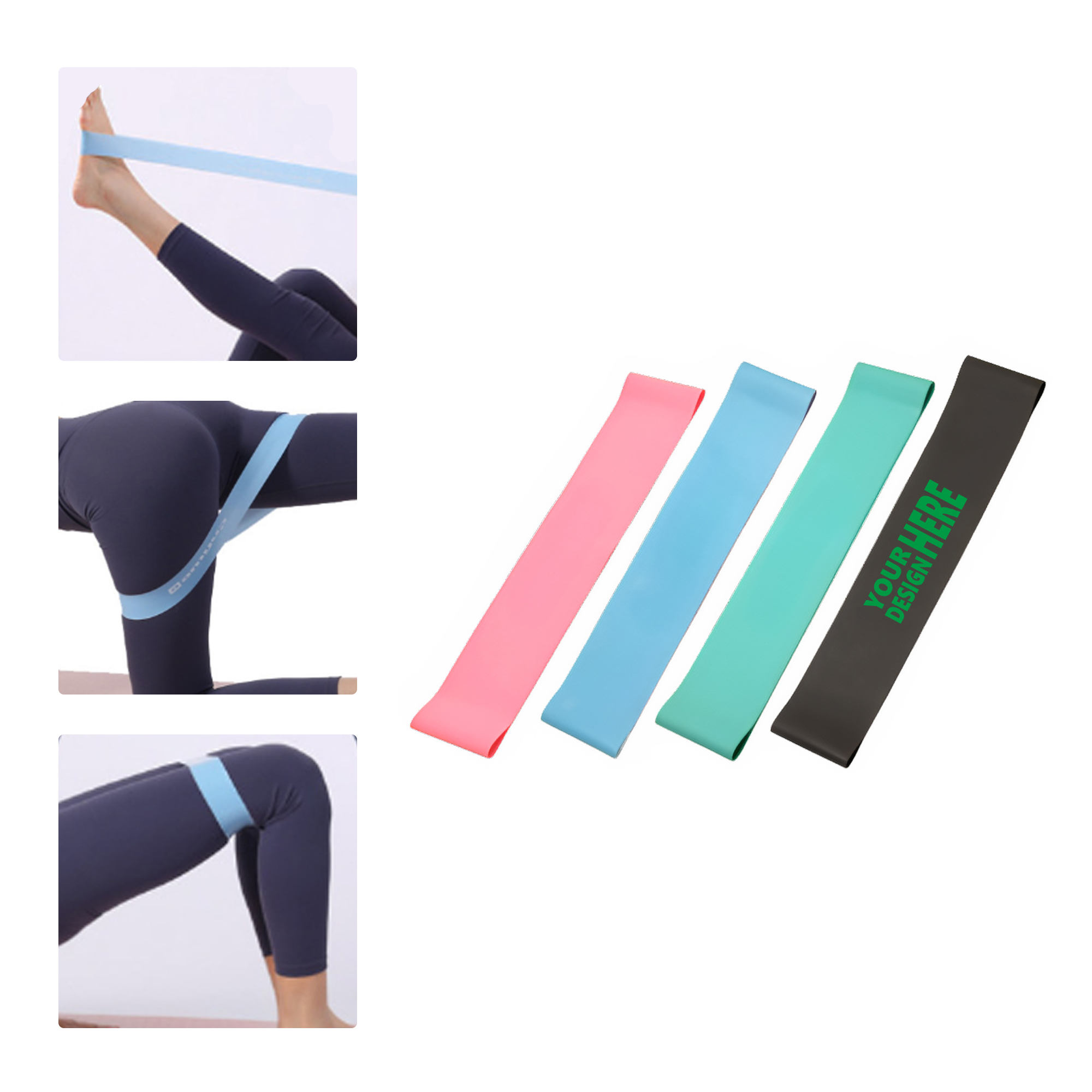 MOQ 50 Yoga Latex Resistance Band for Fitness and Squats 2