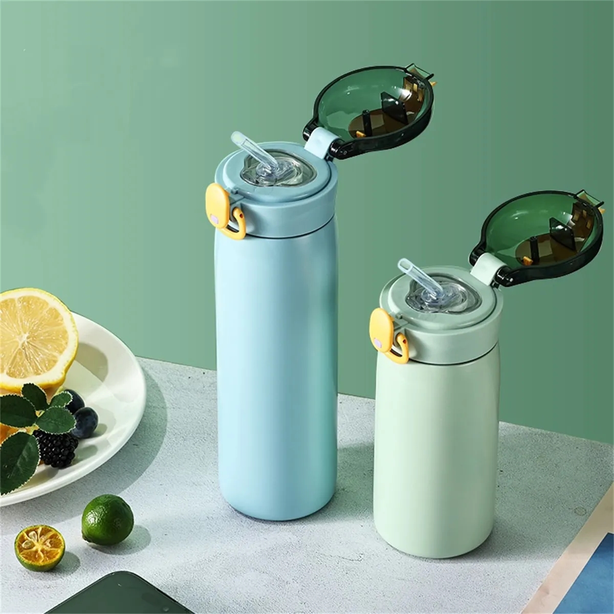 Kids Stainless Steel Insulated Water Bottle with Straw 6