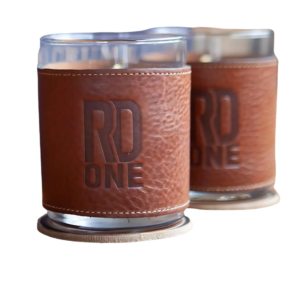 8oz. Leather-Wrapped Rocks Glass 6