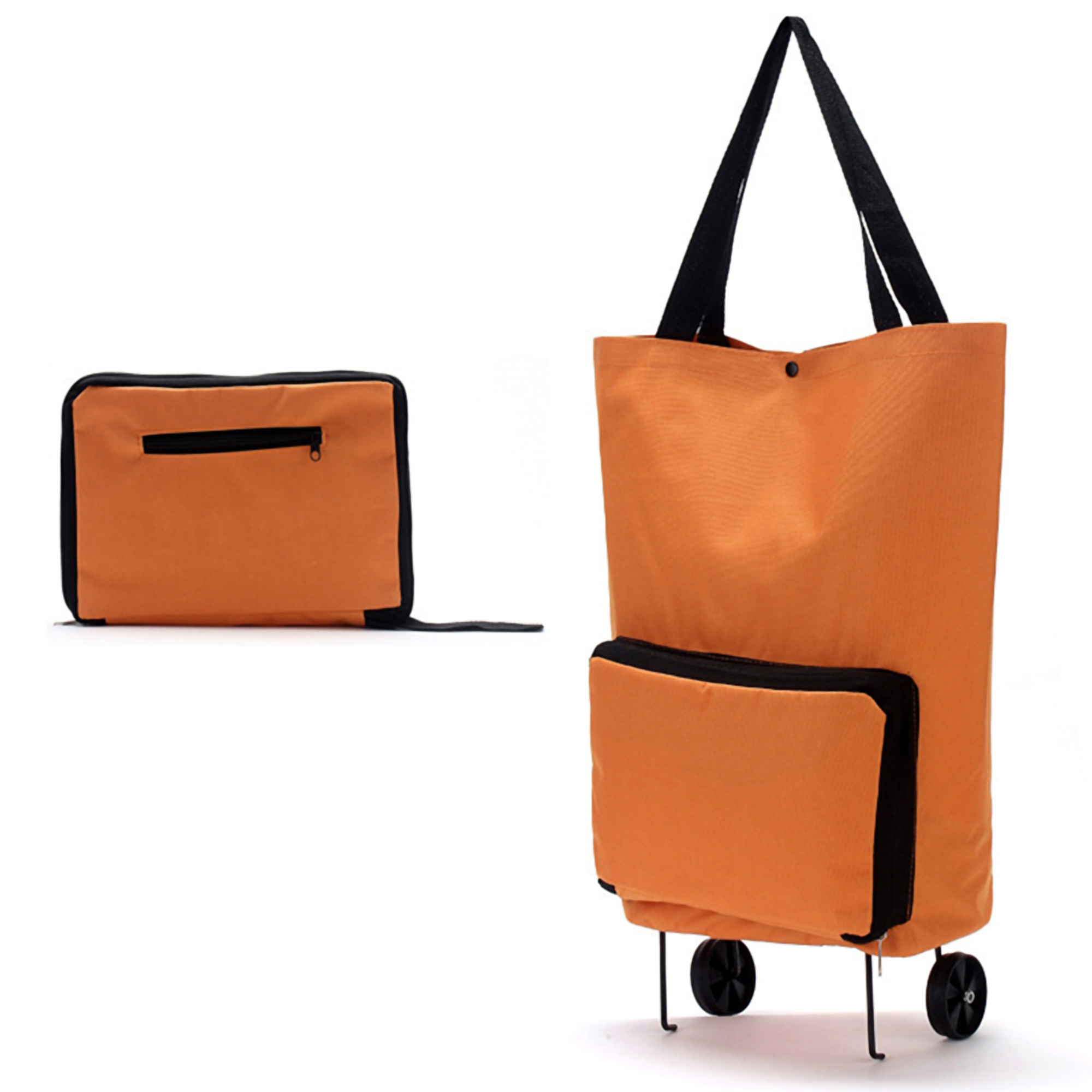 Convertible Shoulder and Rolling Shopping Bag 4