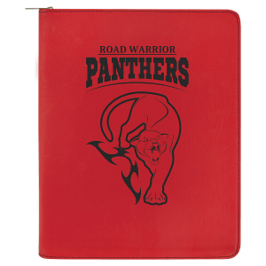 9 1/2" X 12" Zipper Laserable Leatherette Portfolio With Notepad 14