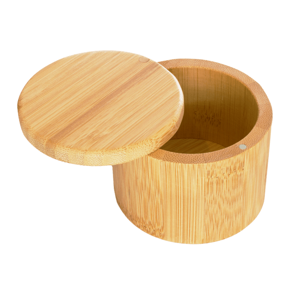 6 oz Round Salt Bamboo Box 27