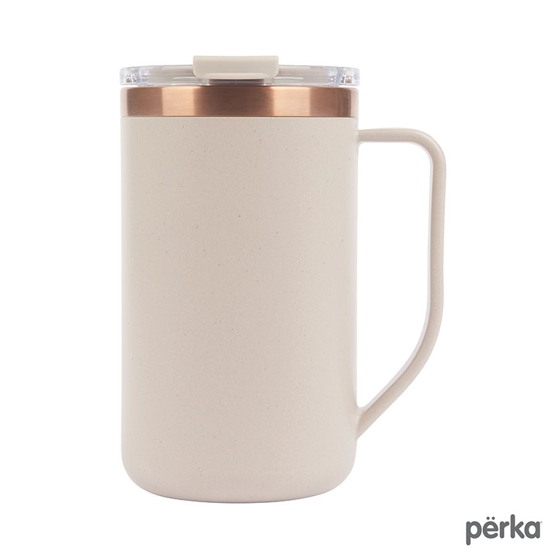 Perka® Guji 15 oz. Recycled Steel and Coffee Grounds Mug 1
