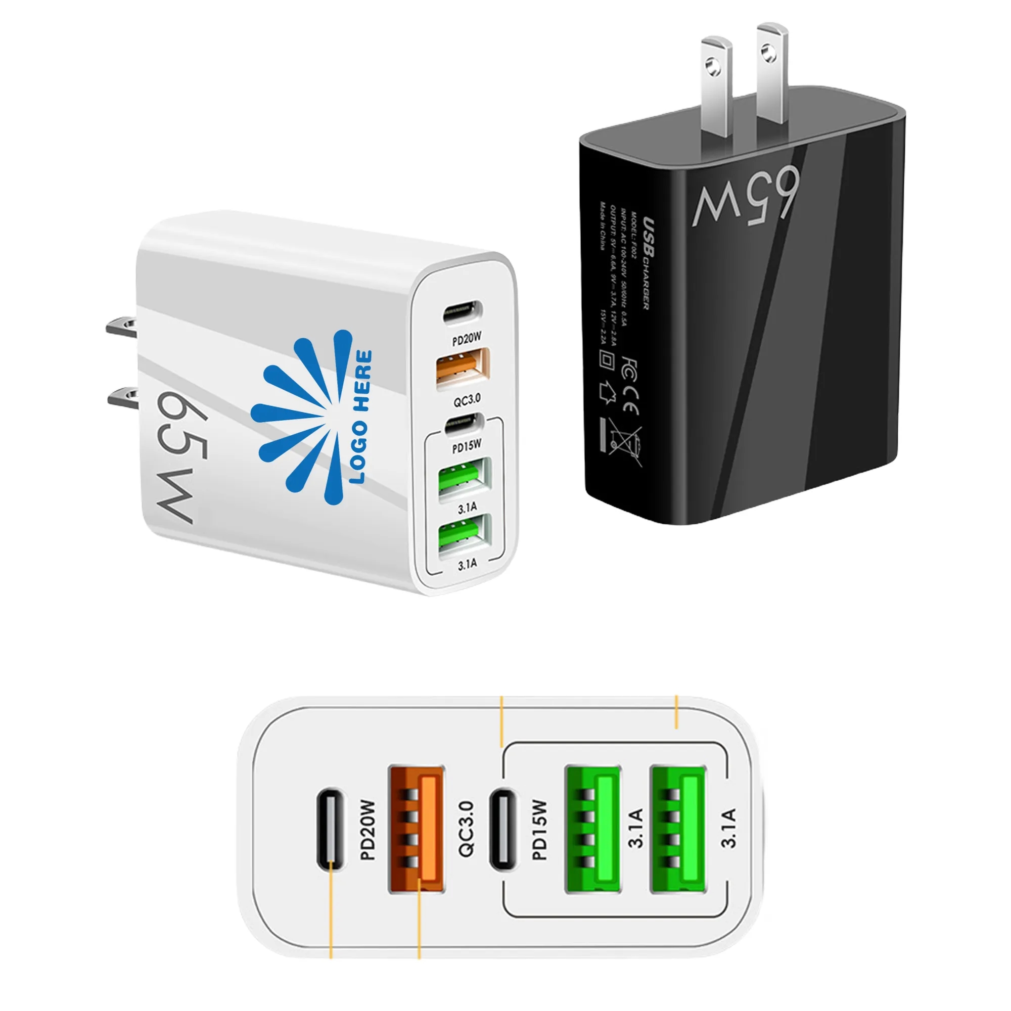 5-Port Usb Charger Block MOQ 100PCS 10