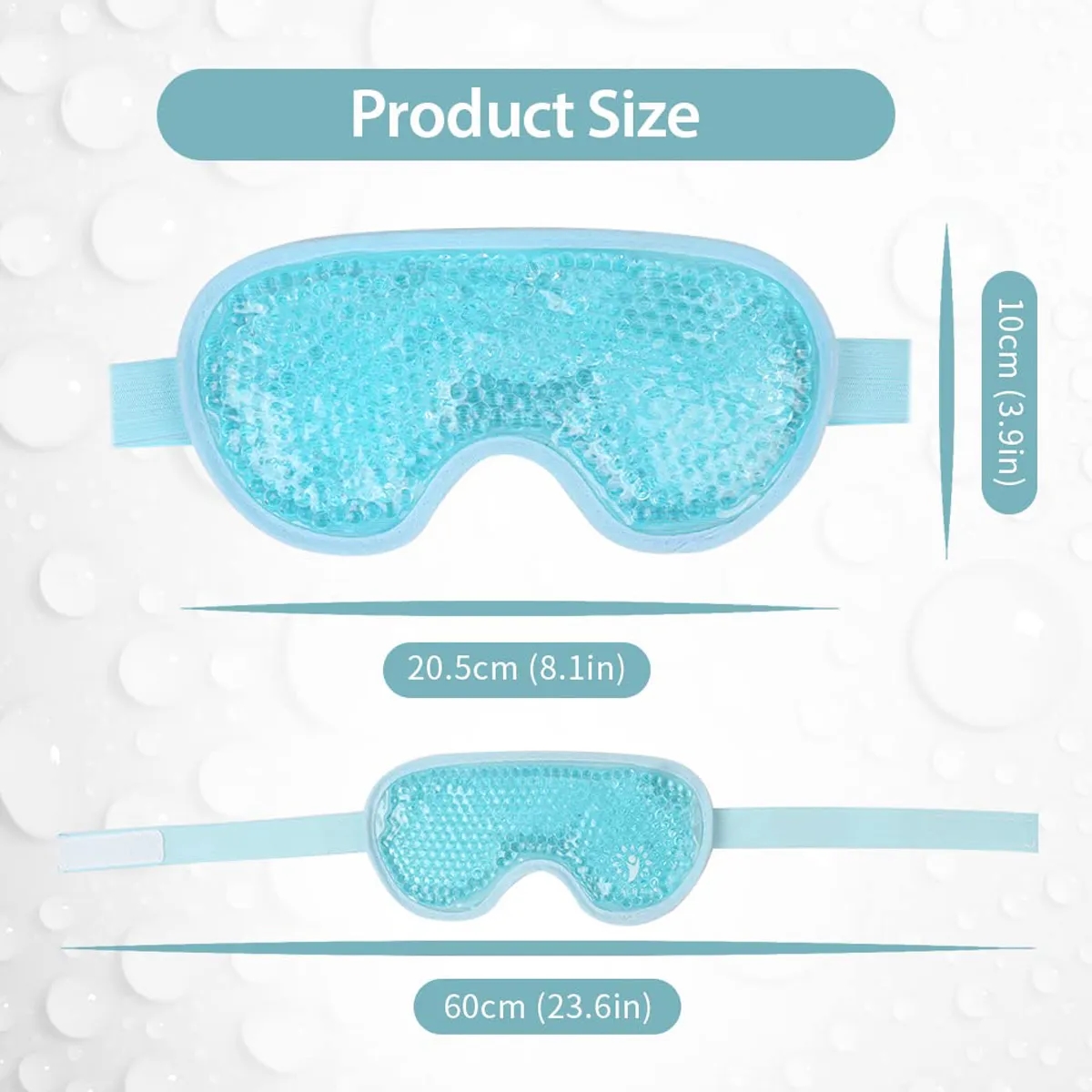 Custom Reusable Hot Cold Therapy Gel Ice Bag Eye Mask 4