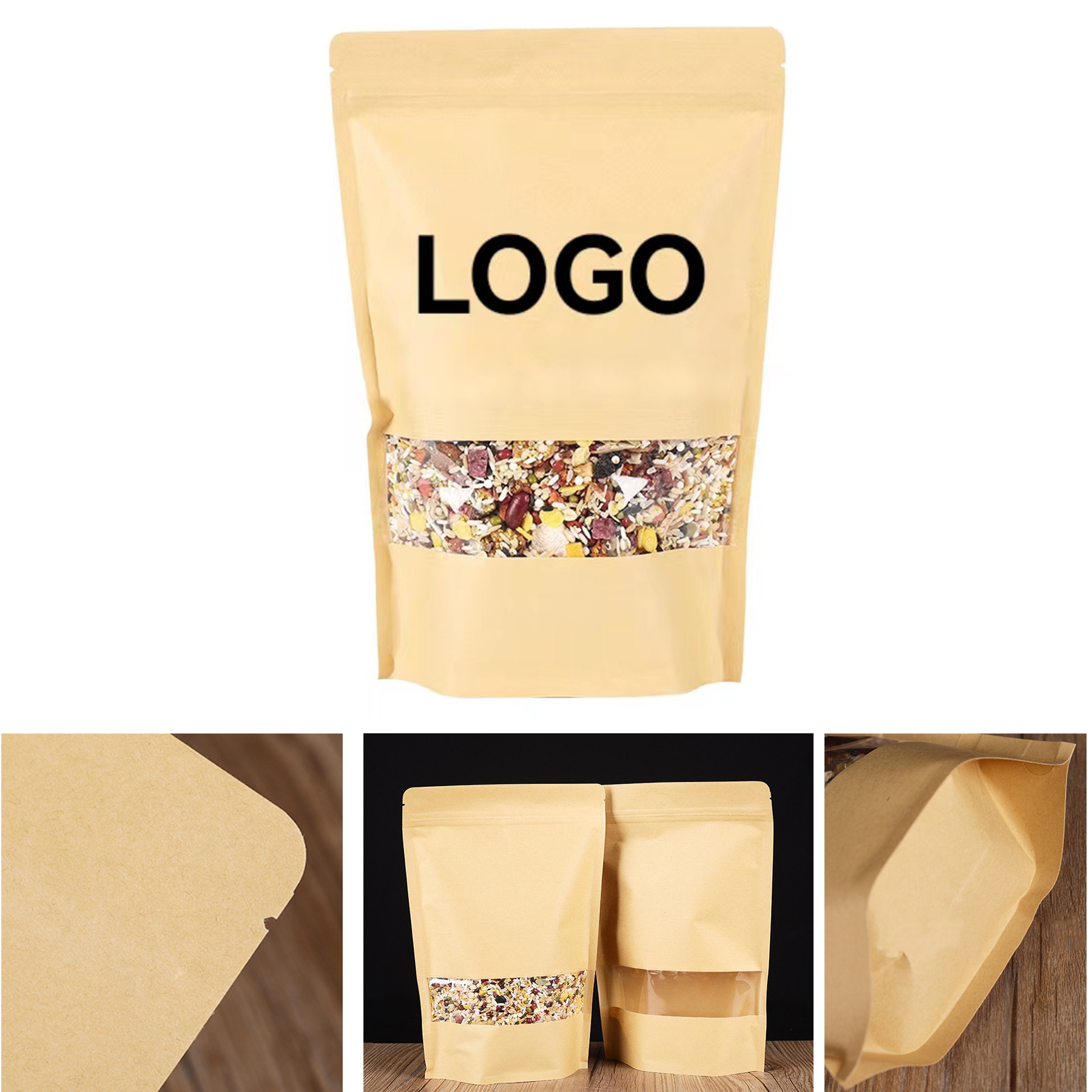 Kraft Paper Food Bag 1