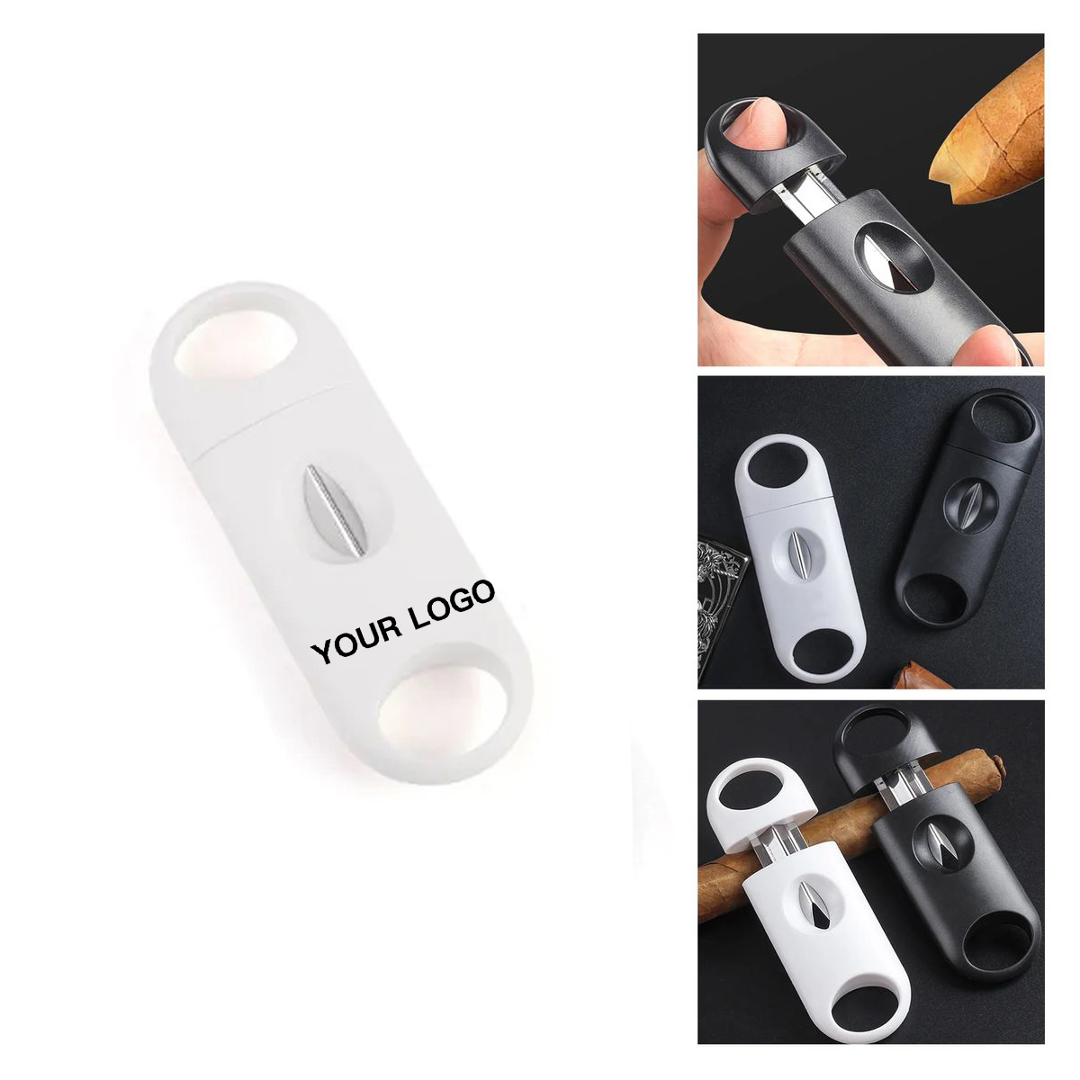 Pocket Size V Cut Cigar Cutter for Travel and Bars 2