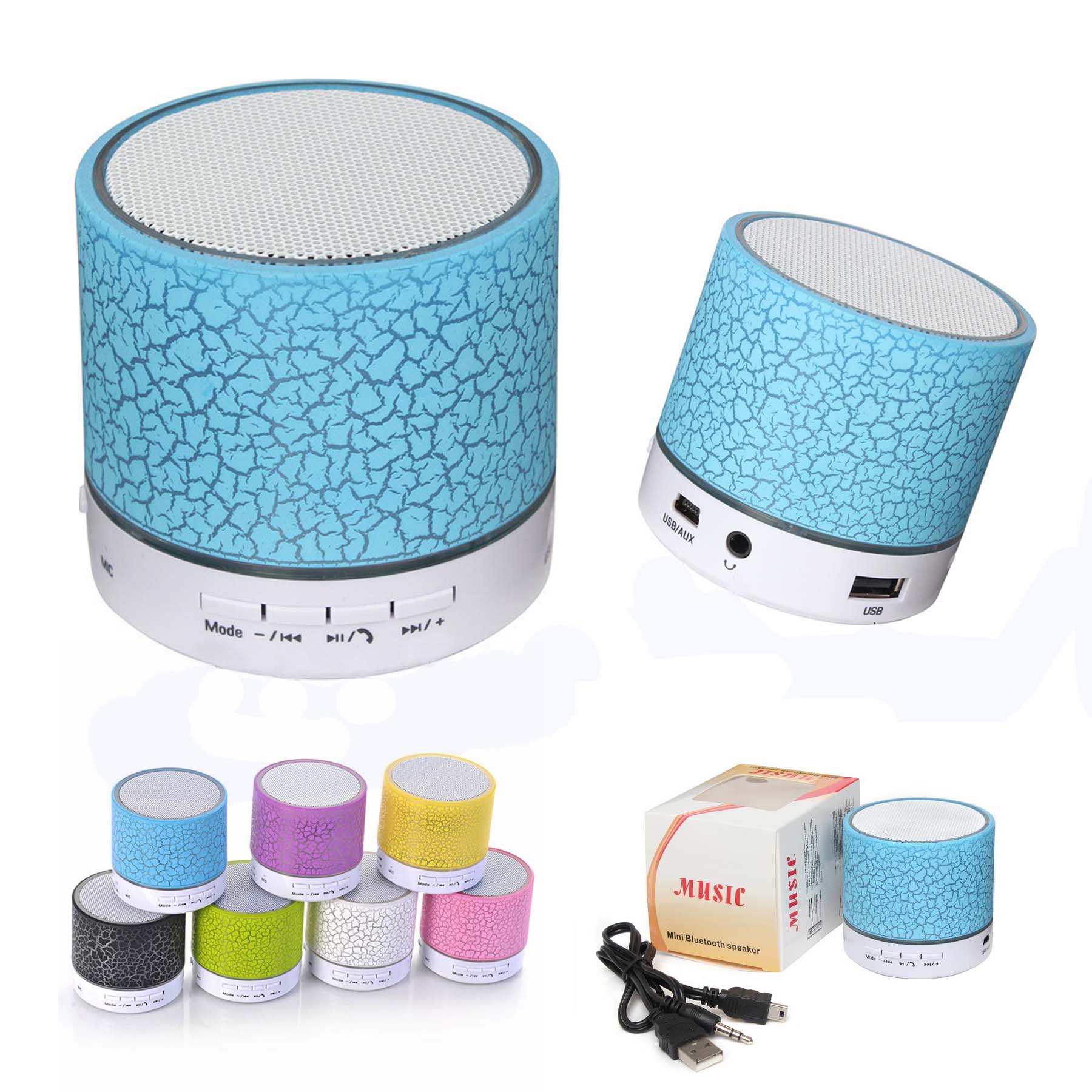 Mini LED Crack Bluetooth Speaker 2