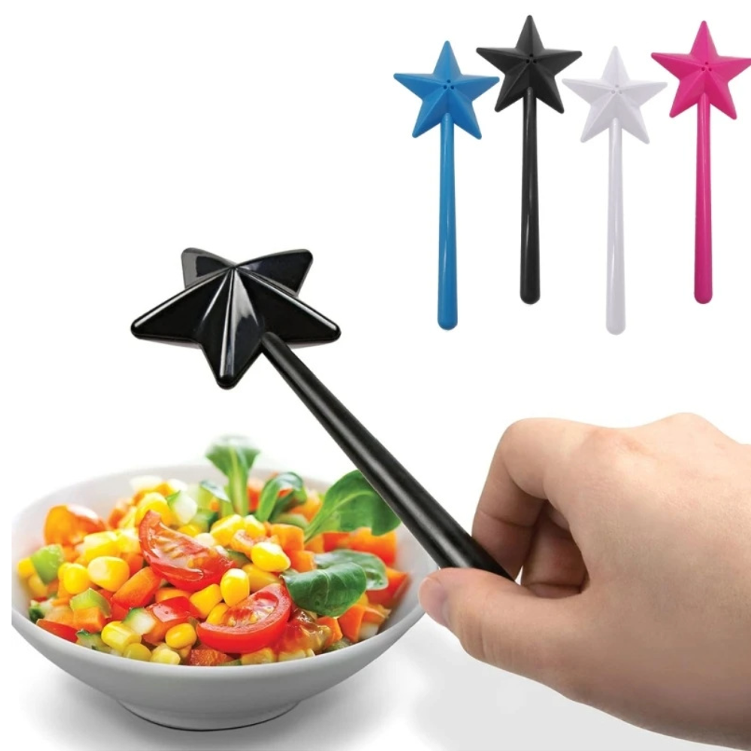 Magic Wand Shape Plastic Pepper Seasoning Dispenser 6
