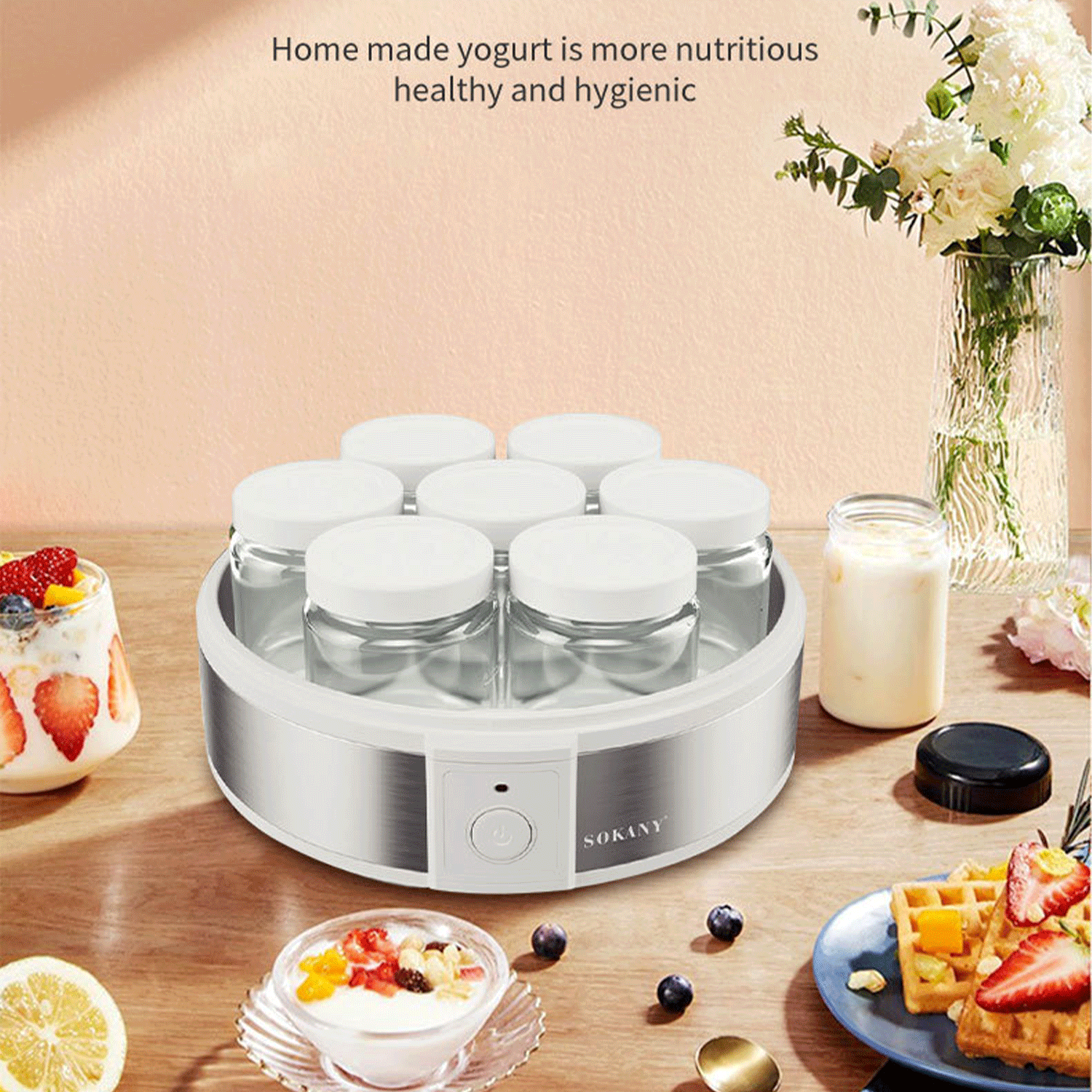 Homemade Yogurt Maker Machine w/ 7 cups 6