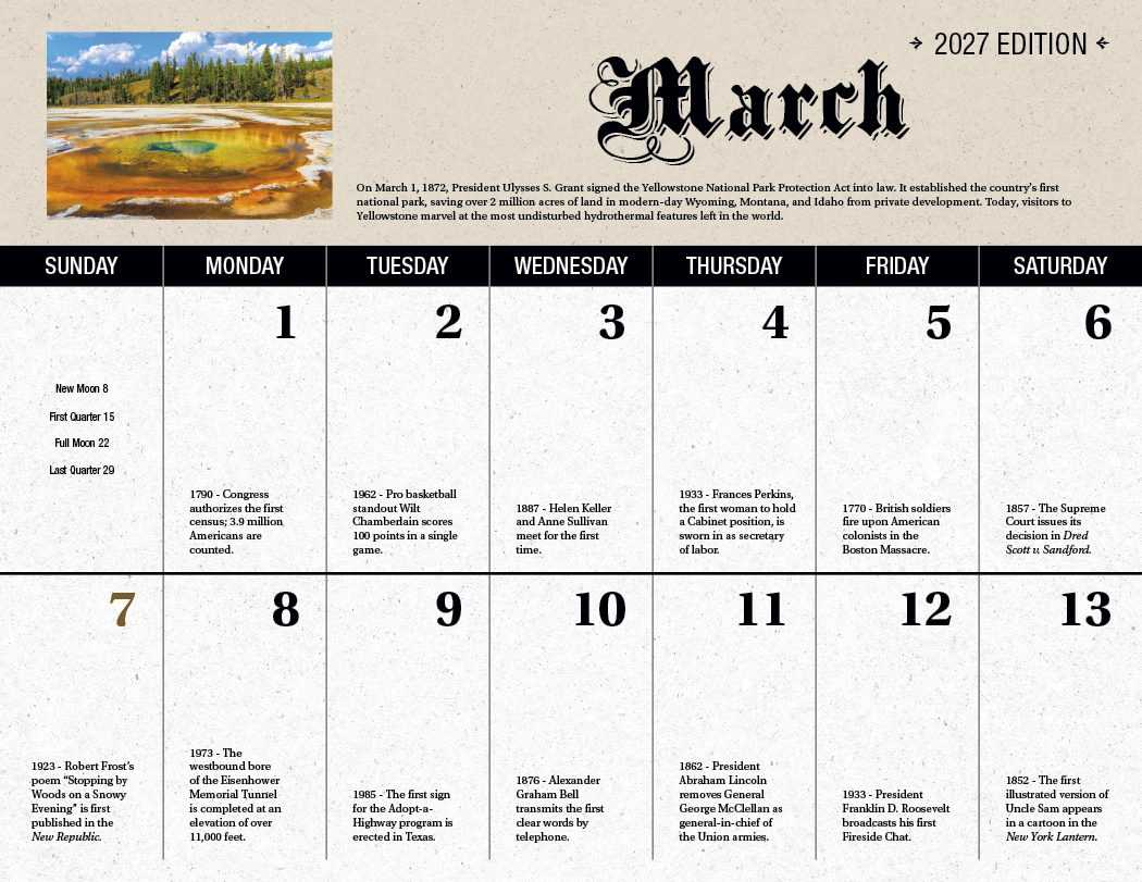 Good Value™ Daily History Spiral Calendar 7