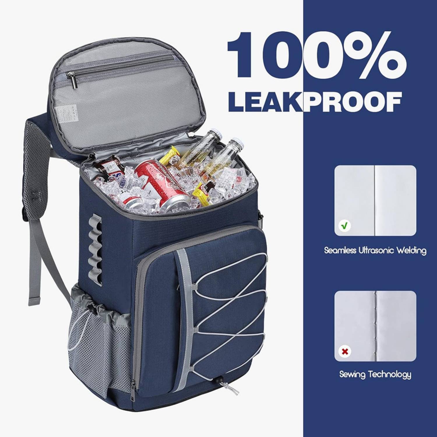 35L Oxford Insulated Cooler Backpack for Travel 8