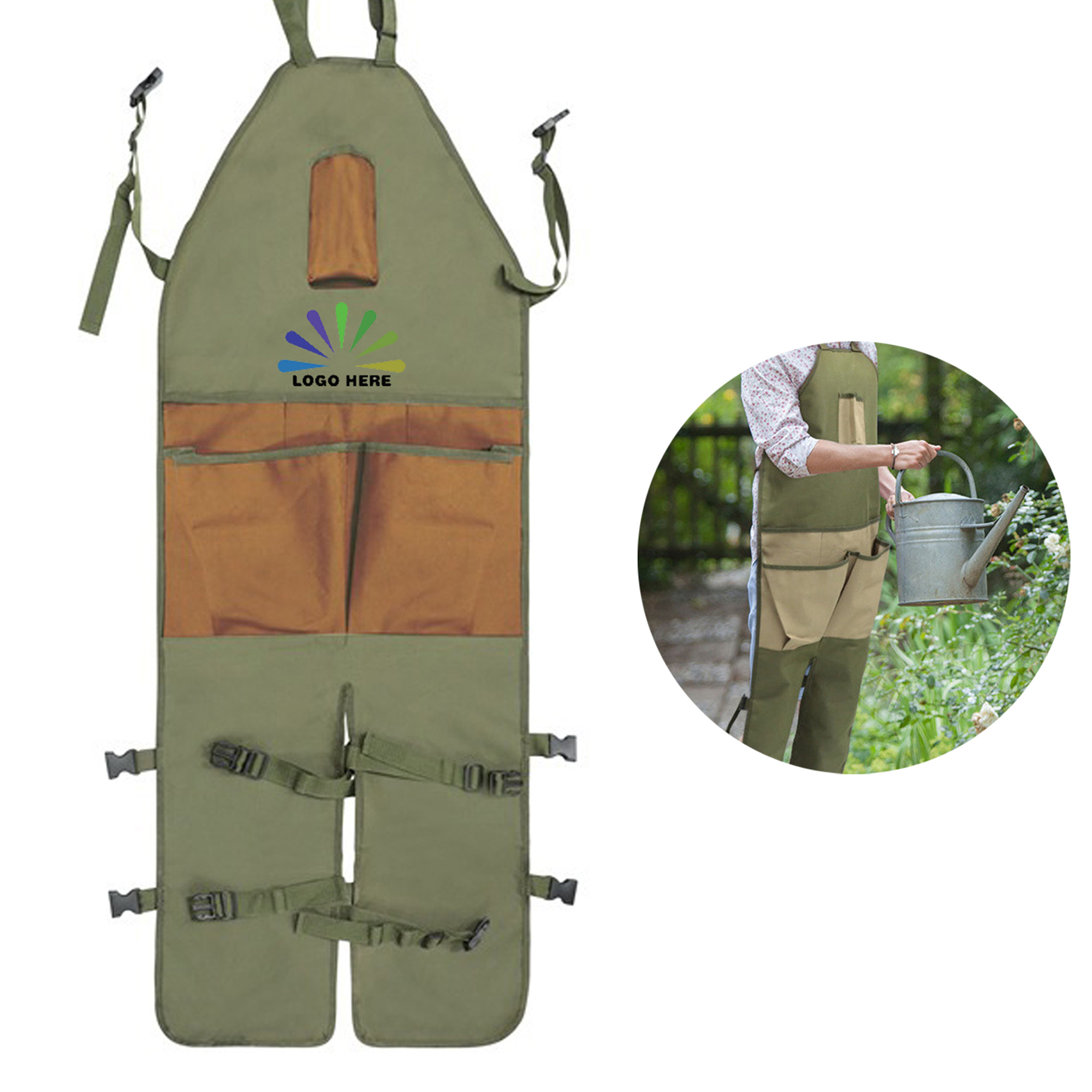 Gardening Apron with Extended Leg Protection 1