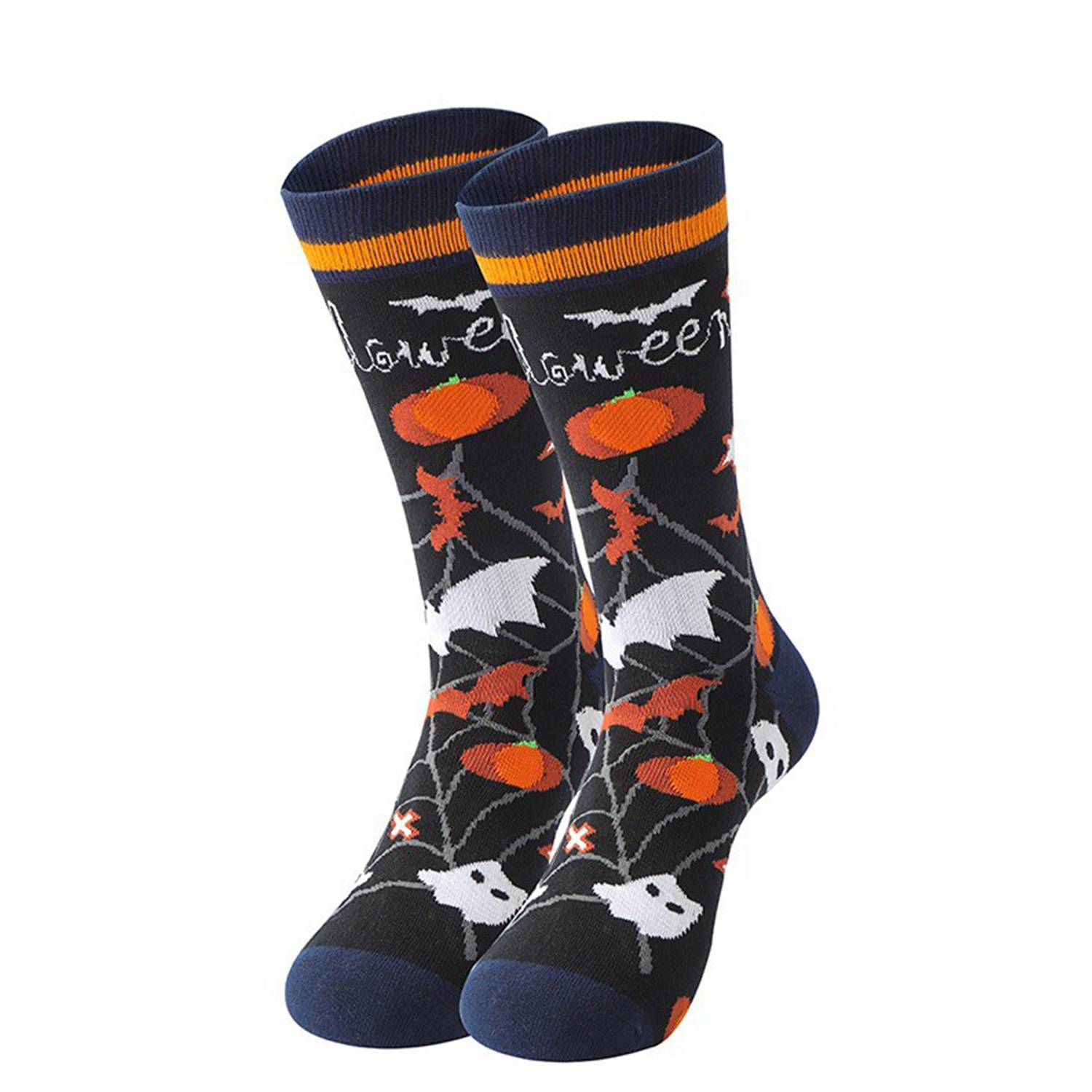 Cartoon Funny Halloween Casual Man's Warm Socks 5