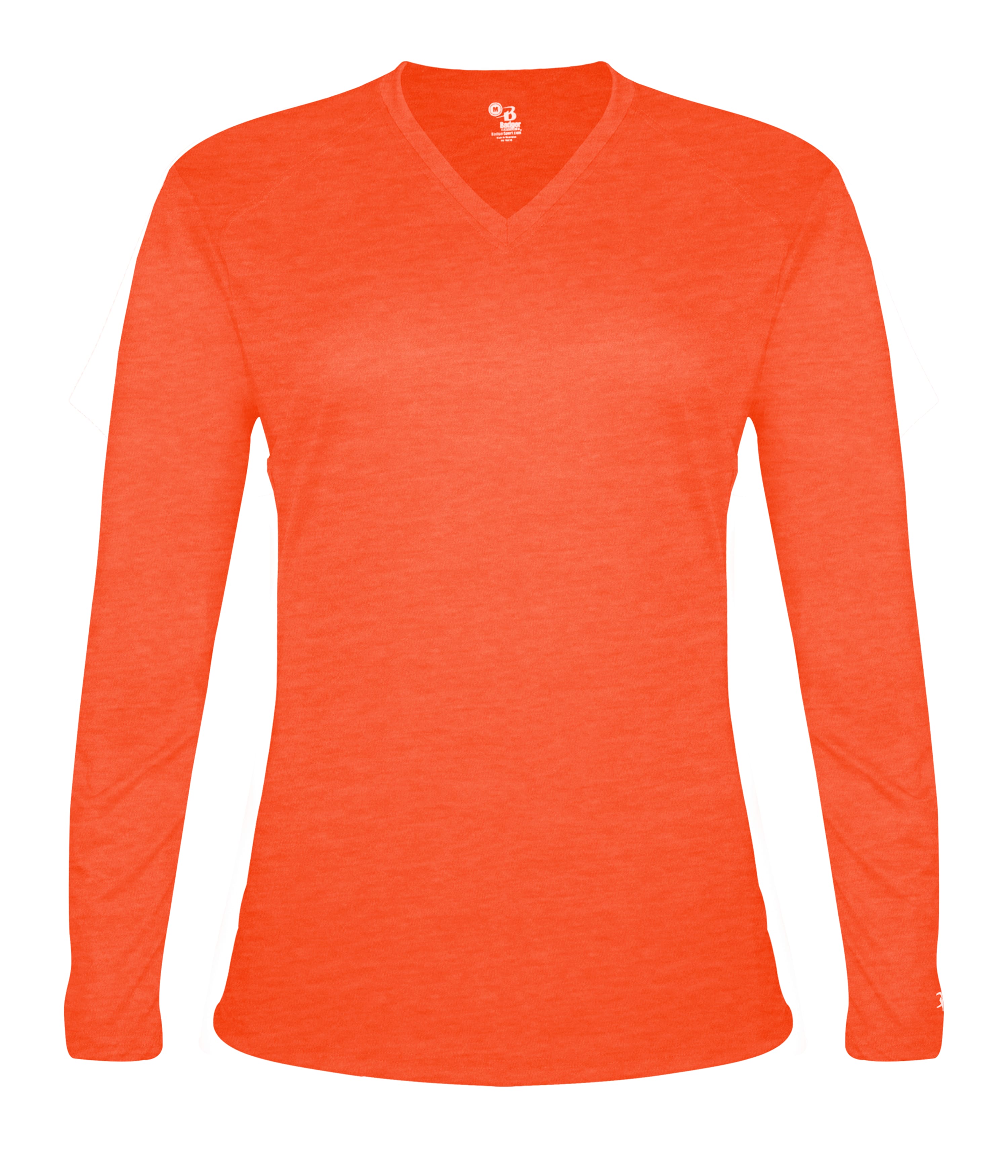 TRI-BLEND LADIES' V-NECK L/S T 21