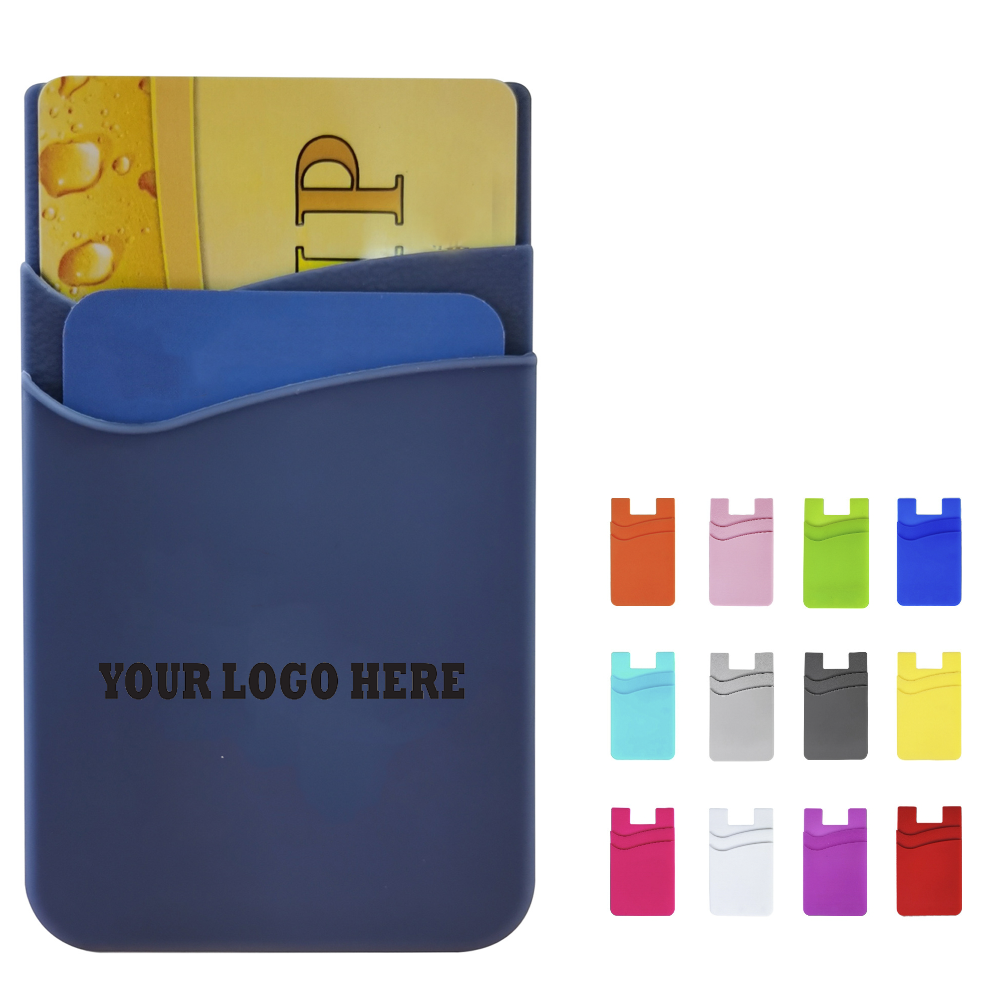 Double-Pocket Silicone Phone Case Wallet 7