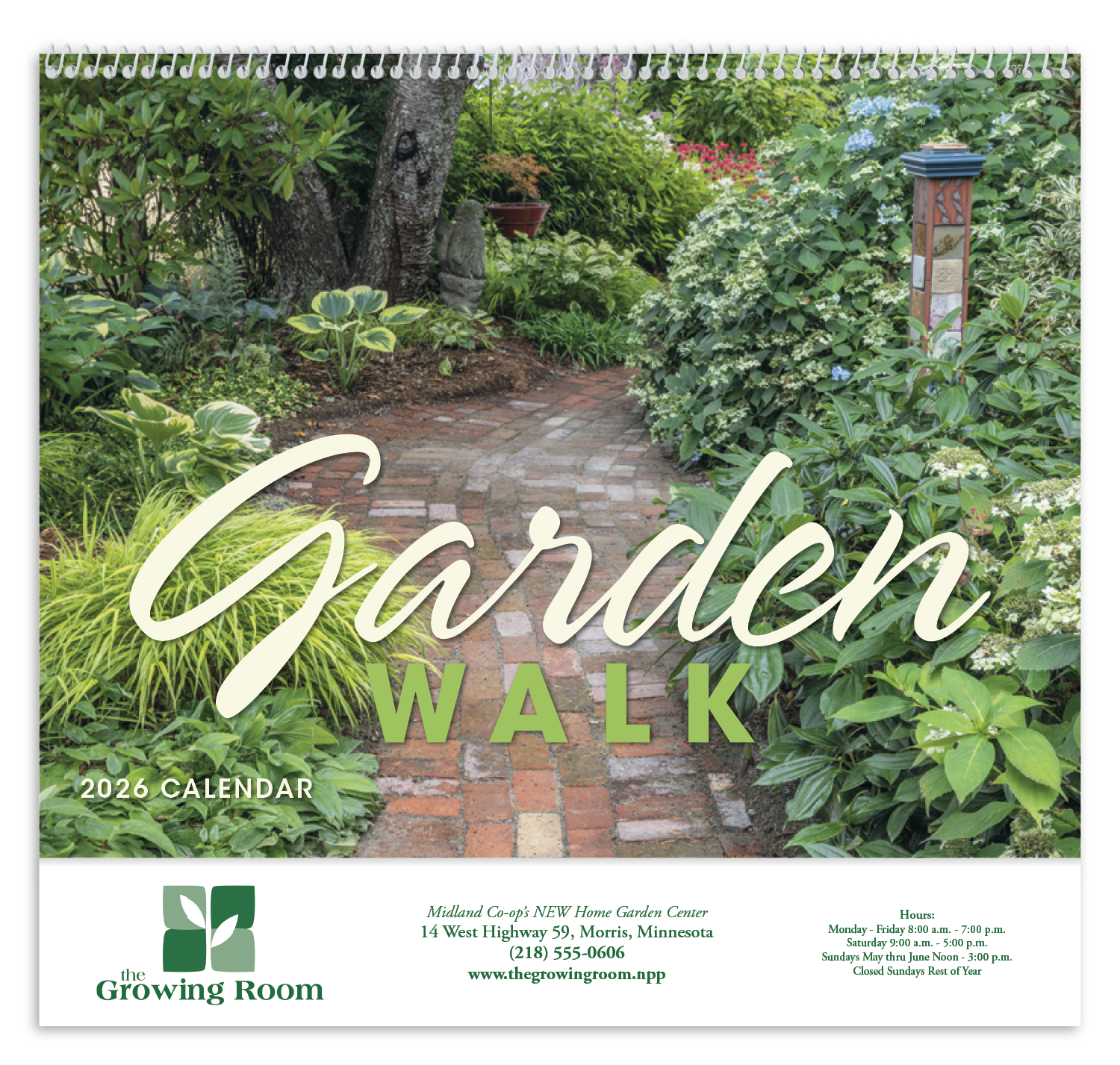 Good Value™ Garden Walk - Spiral Calendar 40