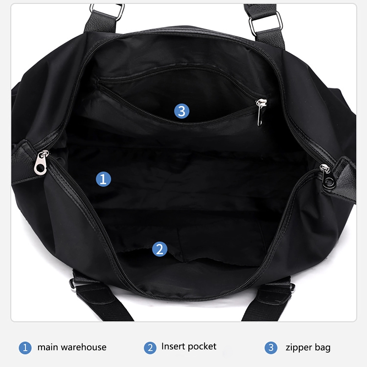 Travel Duffle Sports Tote Weekender Overnight Bag 3