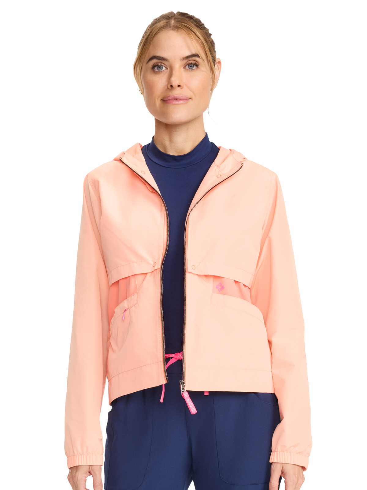 Med Couture - MC Lifestyle - Women's 3-Pocket Convertible Windbreaker Jacket