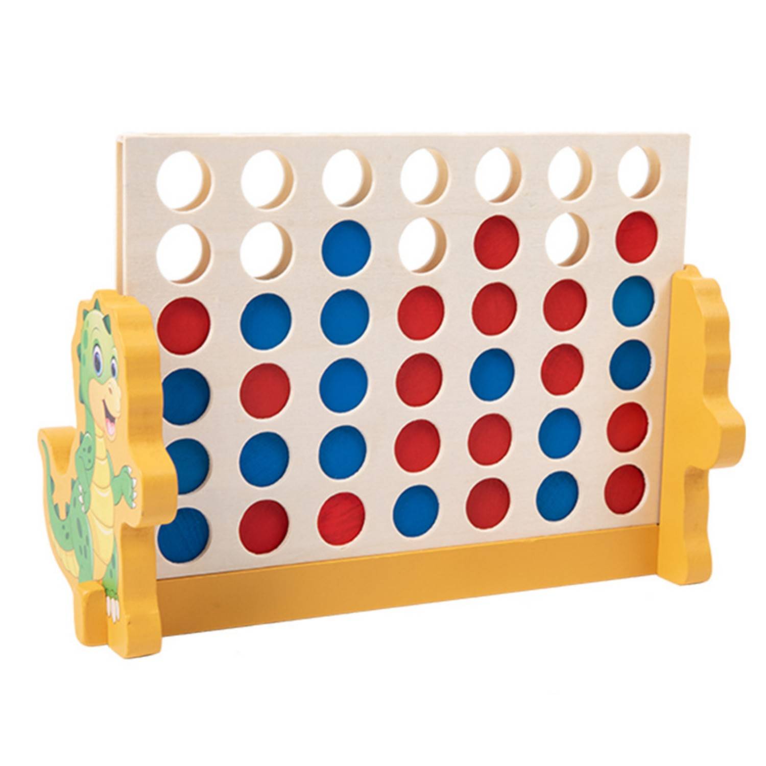 Kids Classic Wooden Connect 4 Board Game 4