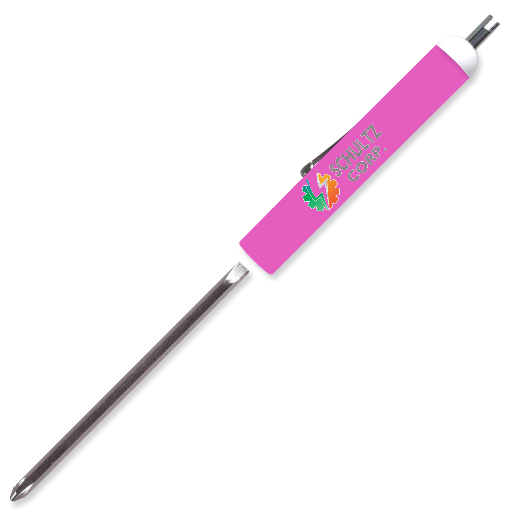 Pocket Screwdriver Reversible Flat Blade + Valve Stem Top 45
