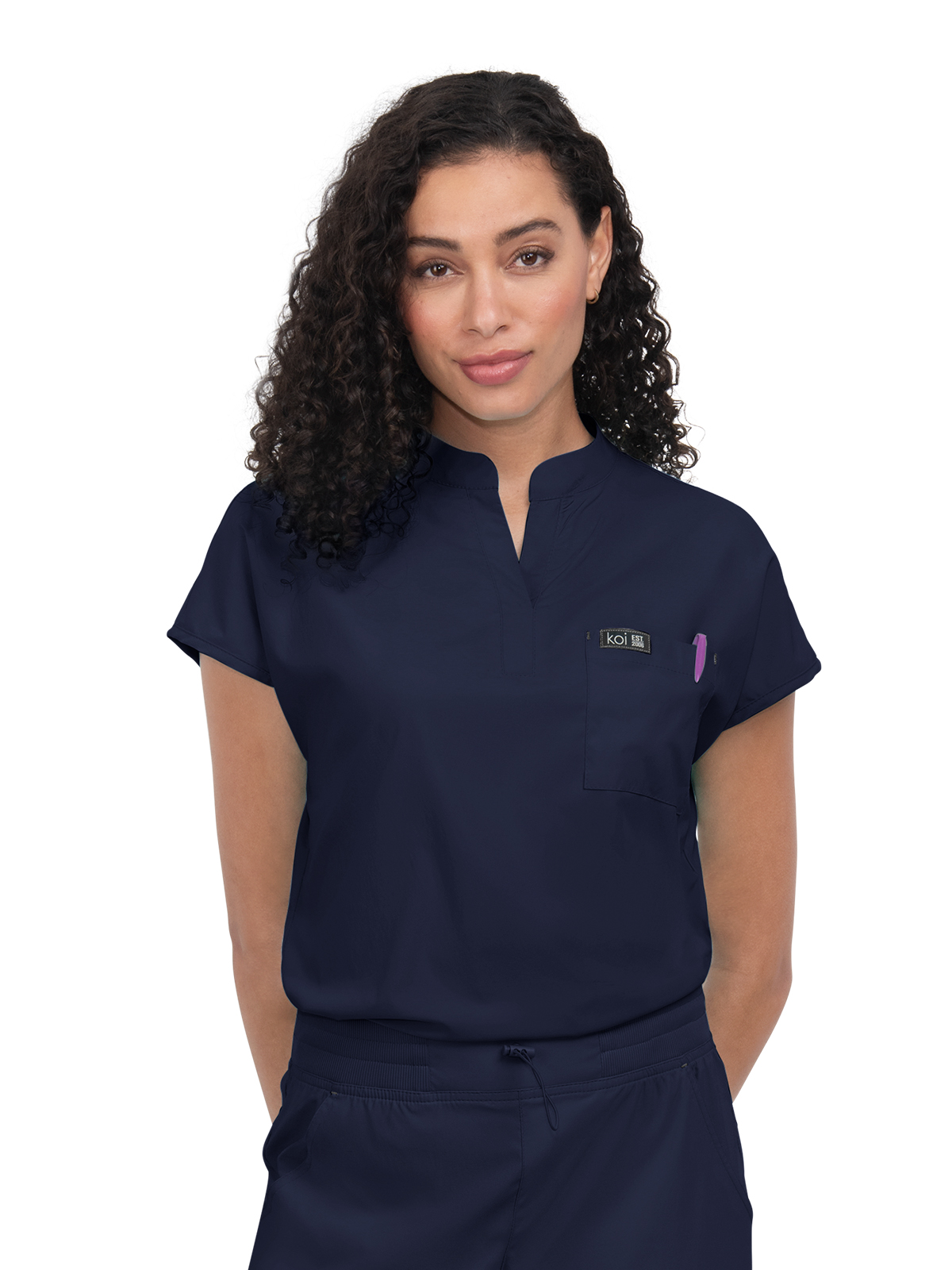 koi - Basics - Women's One-Pocket Stretch Tuck-In Ari Top 38