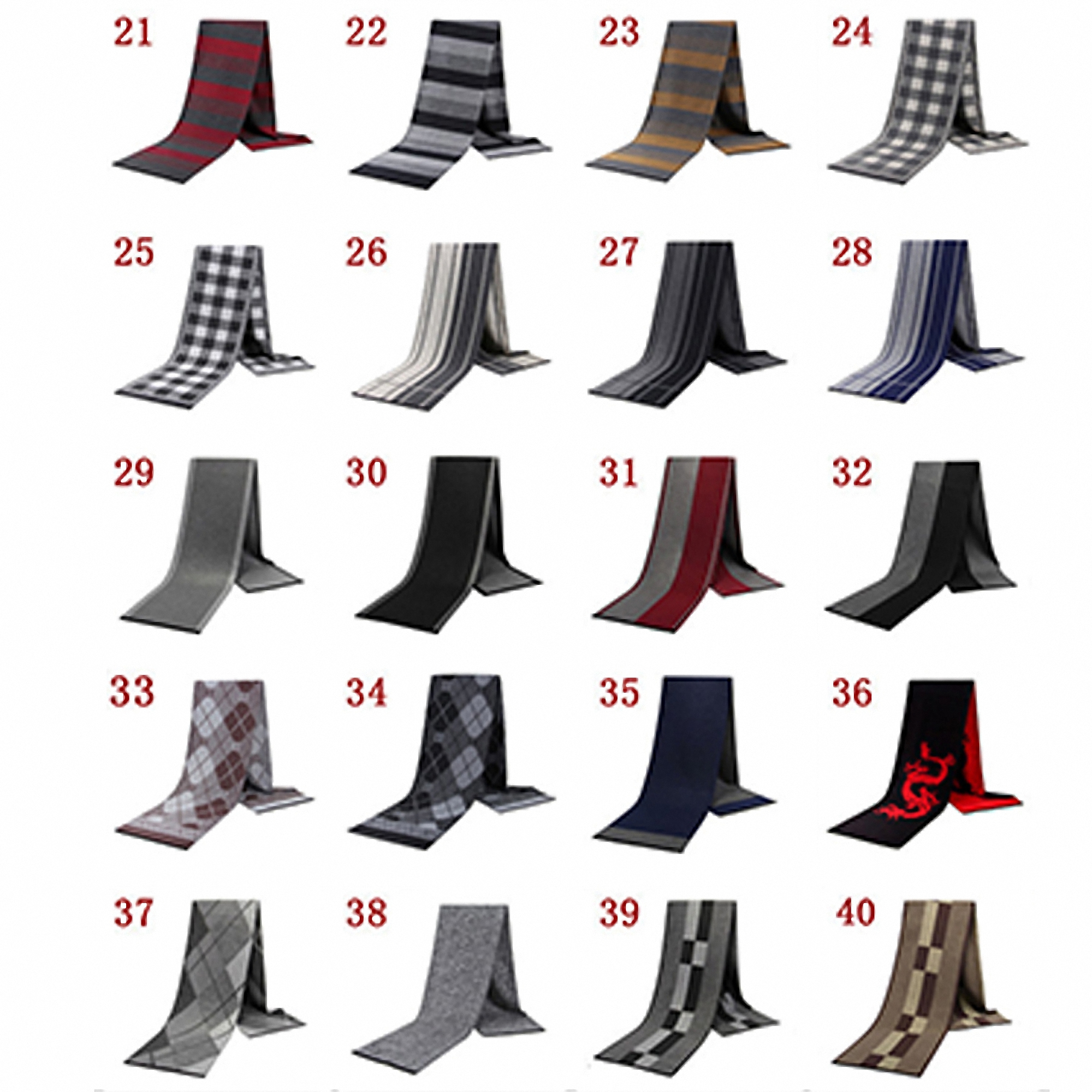Men's Warm Winter Scarf 5