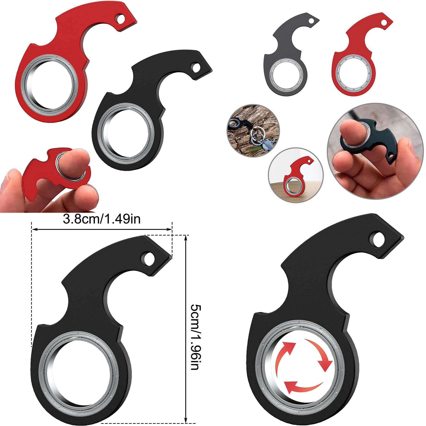 Keychain Spinner Fidget Keychain 2
