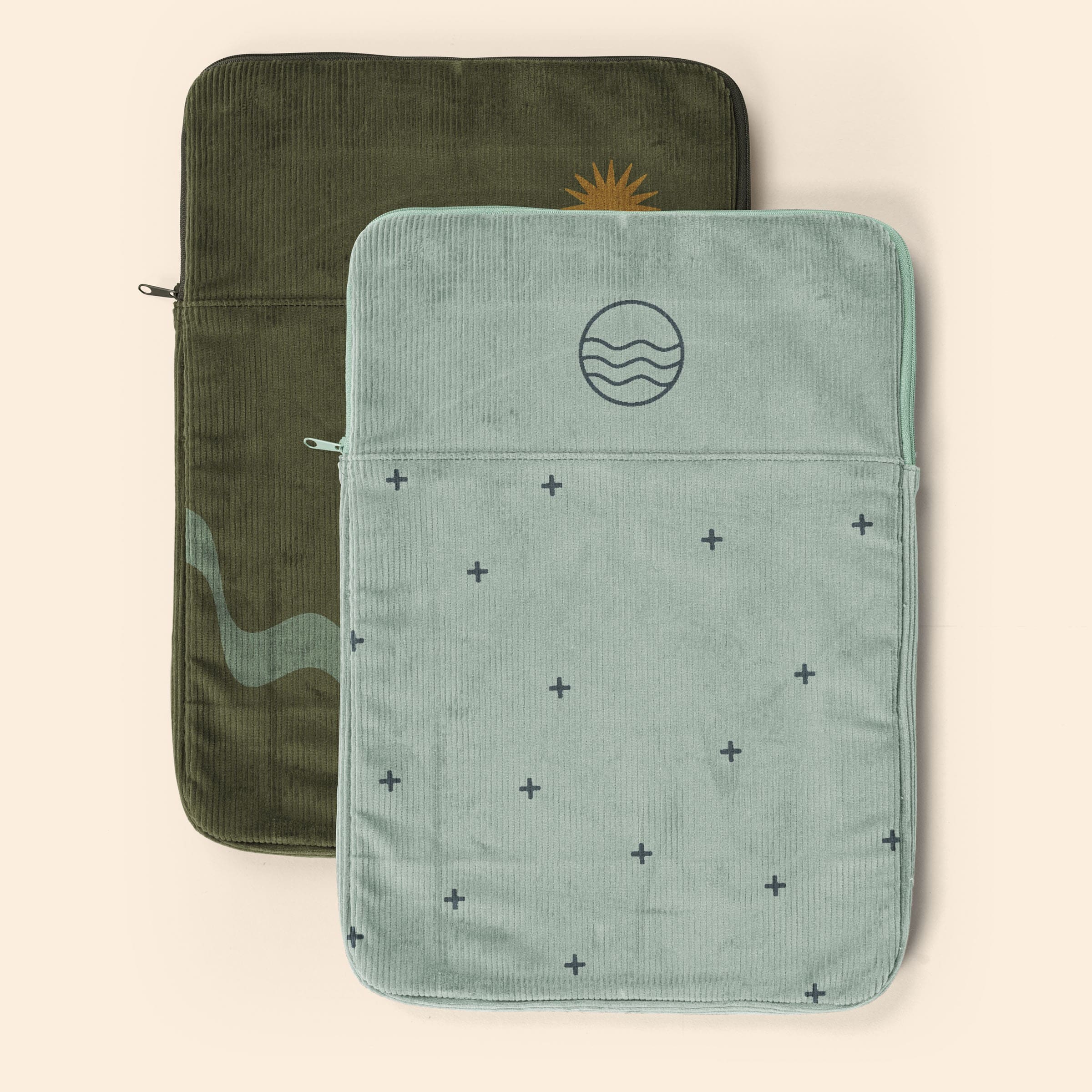 PORTRAIT LAPTOP SLEEVES - CORDUROY - LARGE - 15" 2