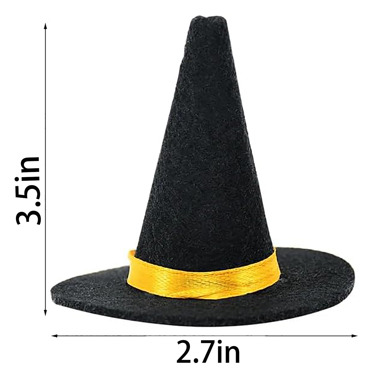 Mini Halloween Felt Wine Bottle Witch Hats 5