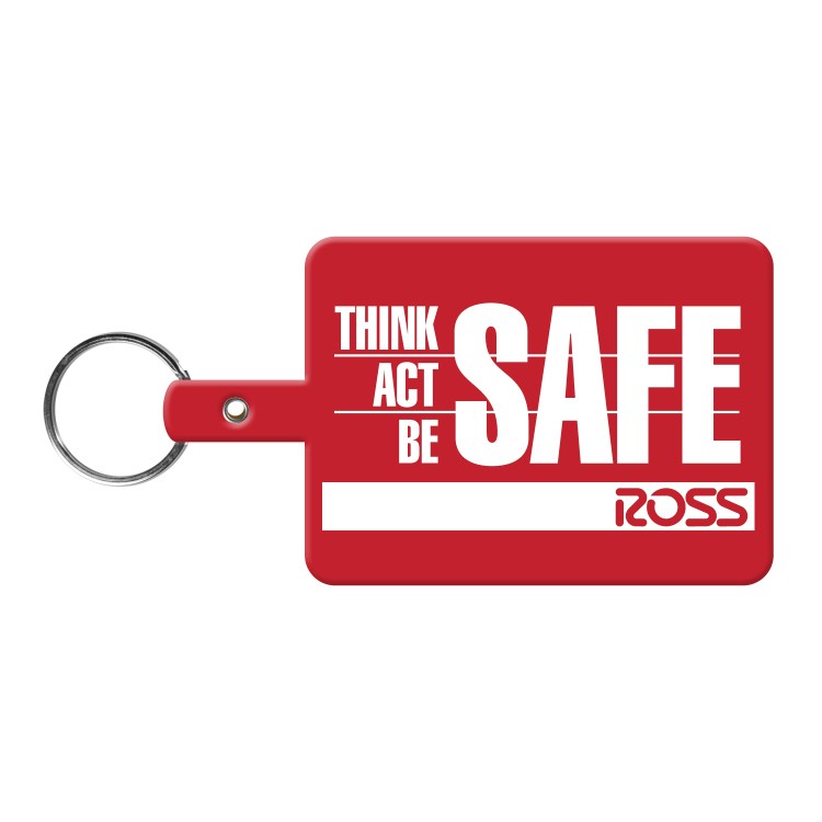 Large Rectangle Flexible Key Tag