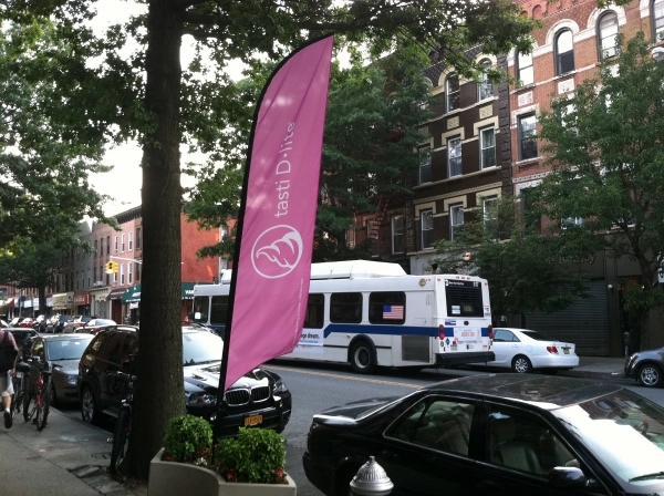 Custom Screen Sublimation Swooper Flags 16.5' x 3' 1