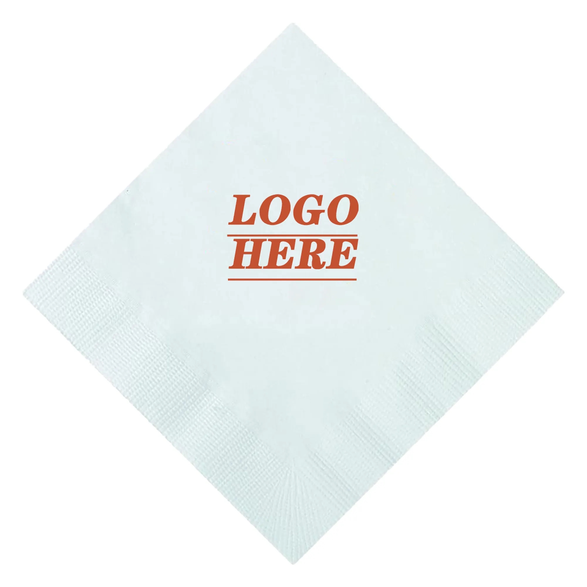 Disposable 2-Ply White Beverage Napkin 1