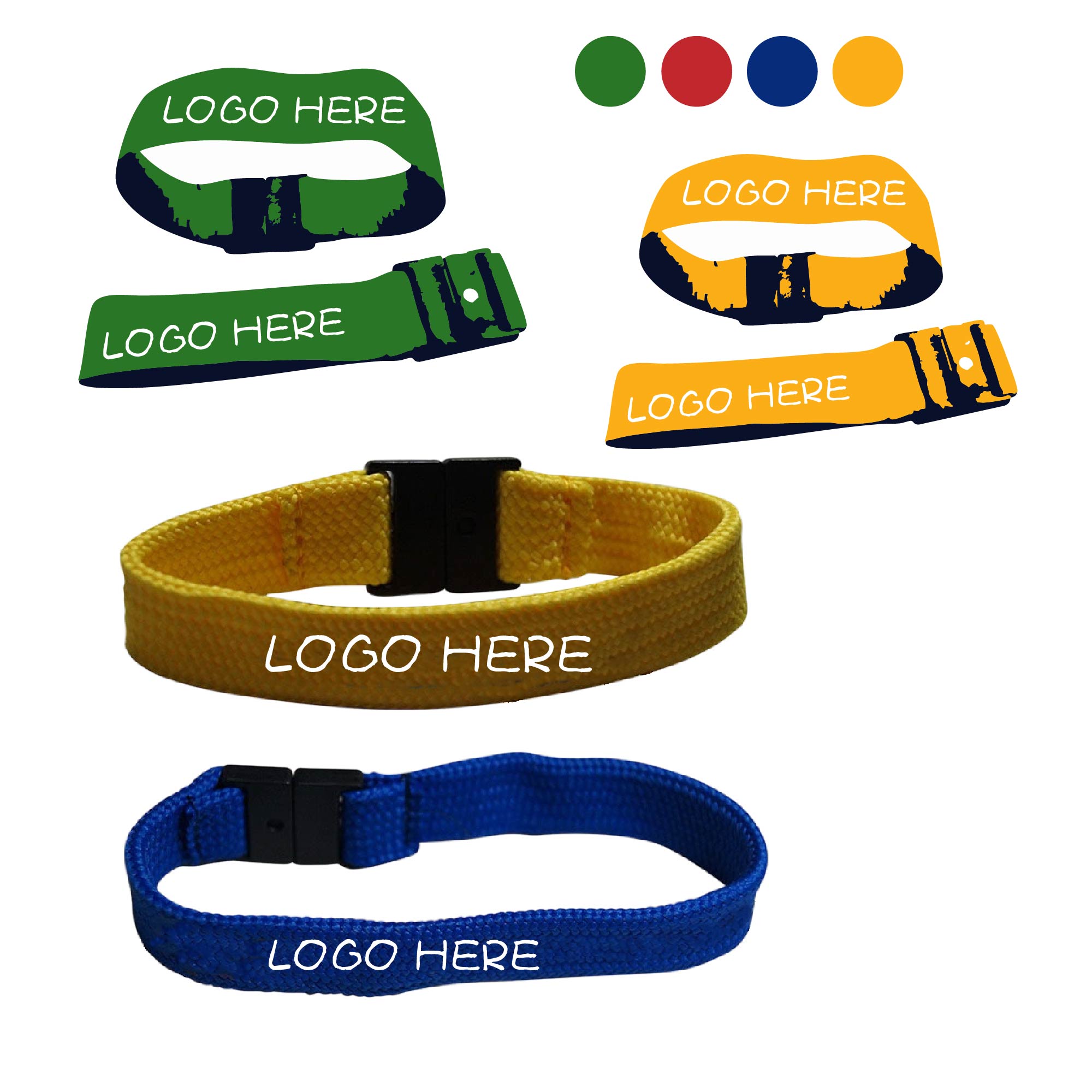 Polyester Wrist Lanyard Wristband 1