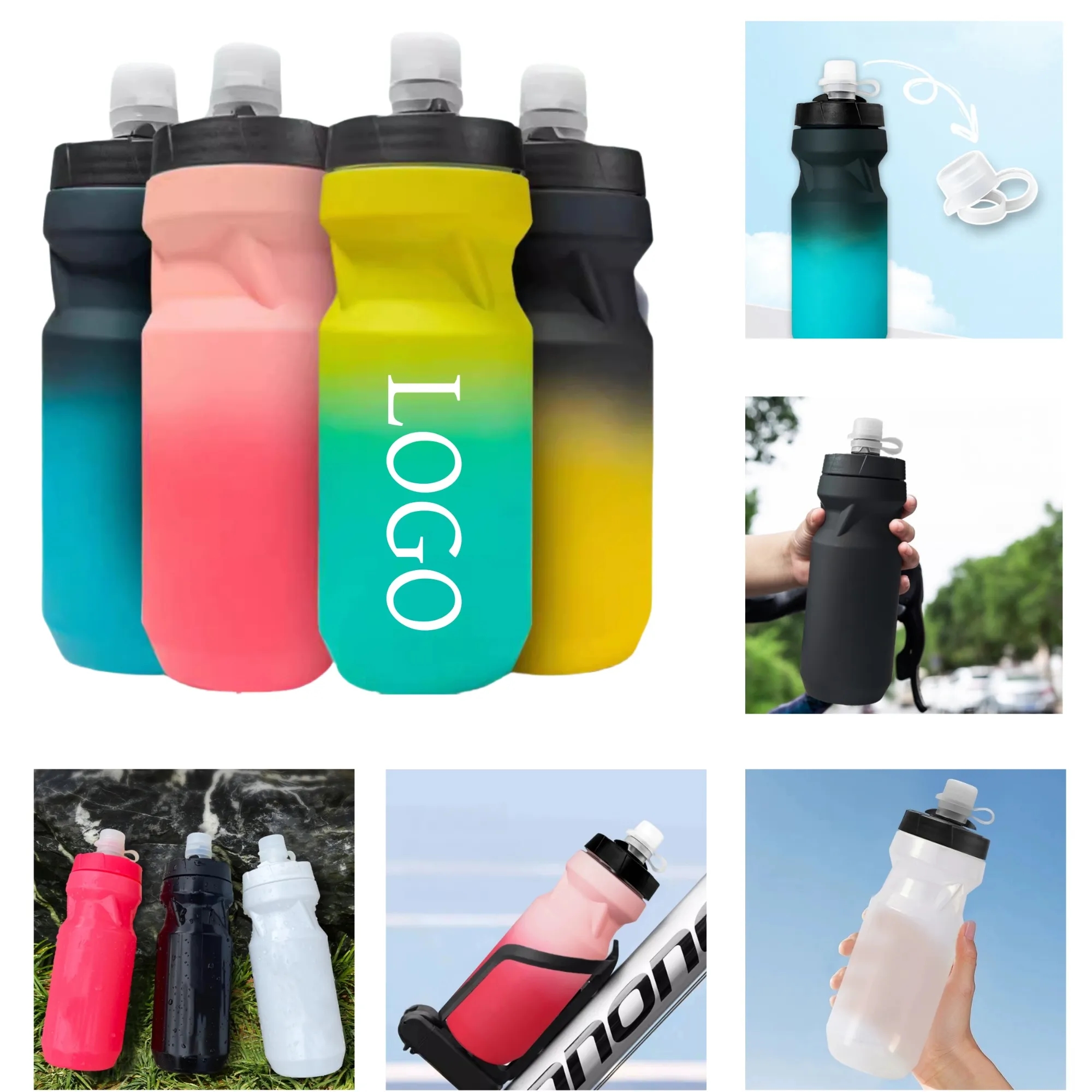 22Oz Frosted Gradient Portable Outdoor Cycling Cup 13