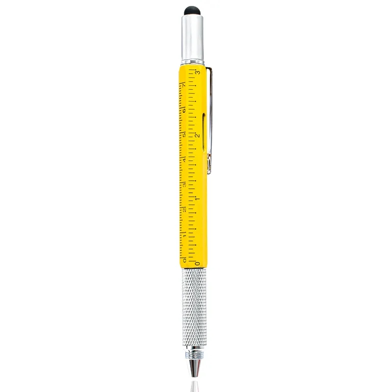 6 in 1 Multi Tech Tool Ballpoint Pen Level Gauge 2